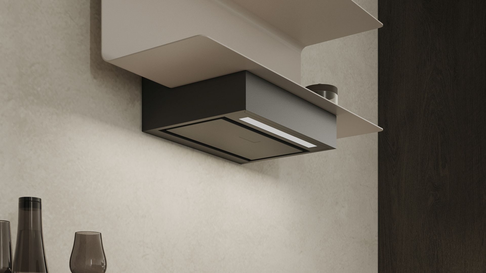 Hota decorative C-Shelf Black-Kashmir - Negru Mat/Cașmir - Vizualizare 4