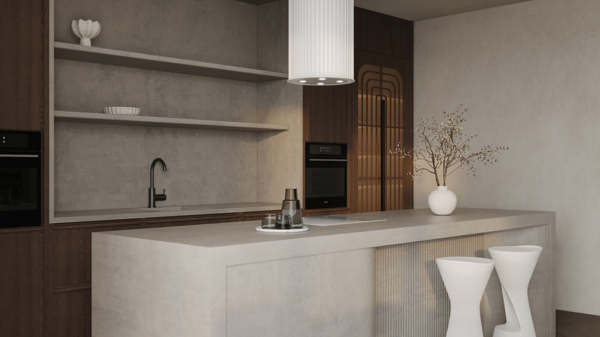 Hota insula Voliera N1 White-White - Alb Mat - Vizualizare 6