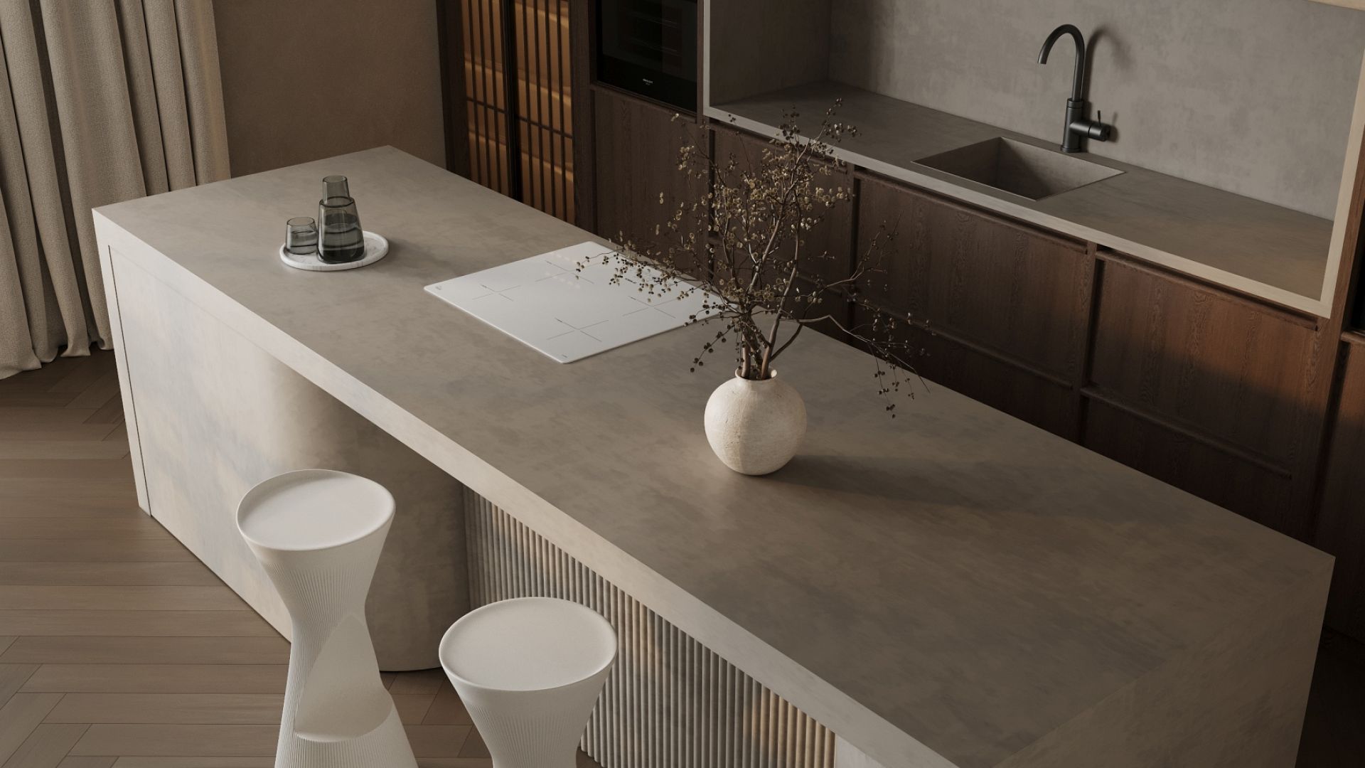 Hota insula Voliera N1 White-White - Alb Mat - Vizualizare 7