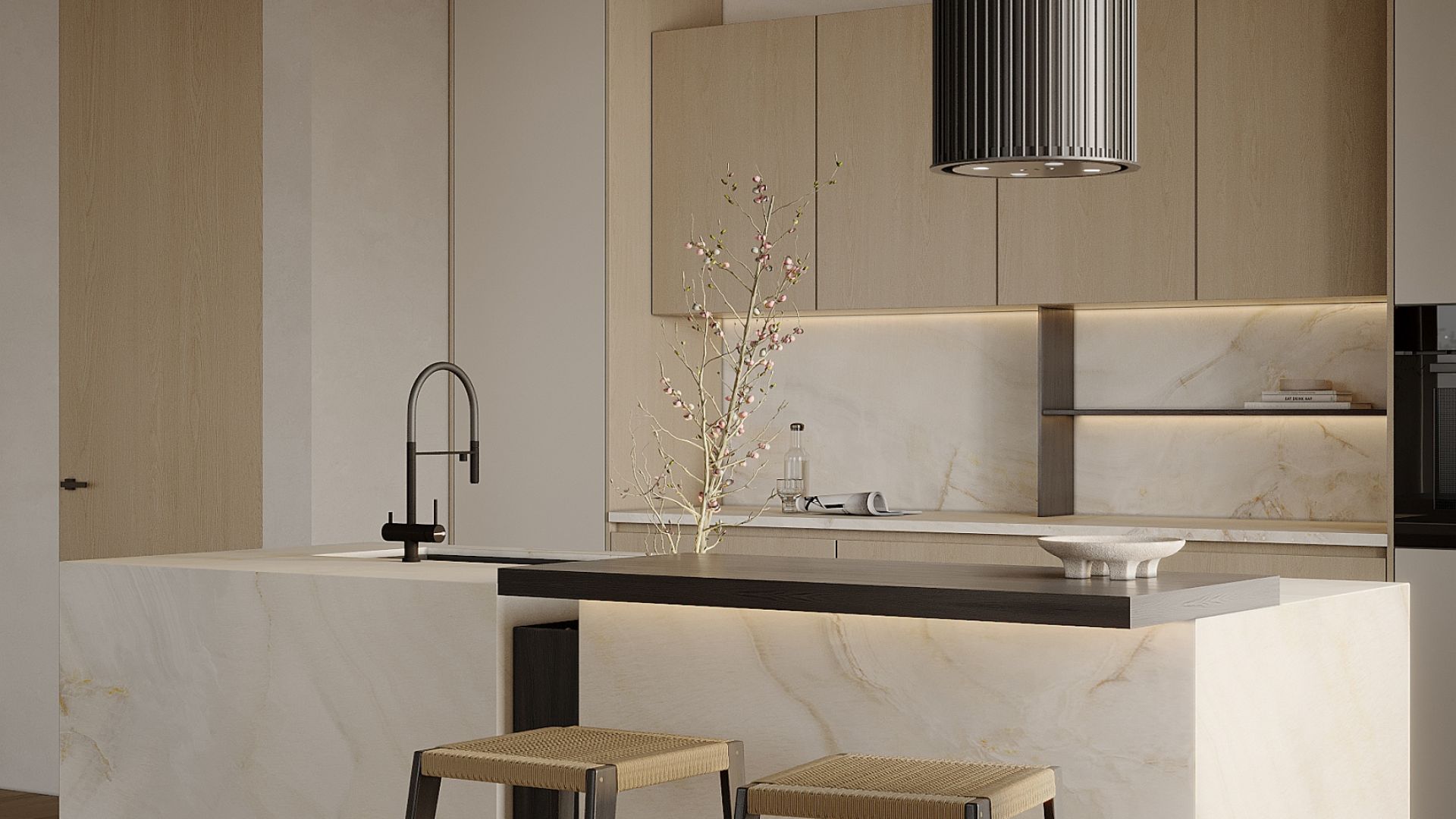 Hota insula Voliera N2 Black-Black - Negru - Vizualizare 3