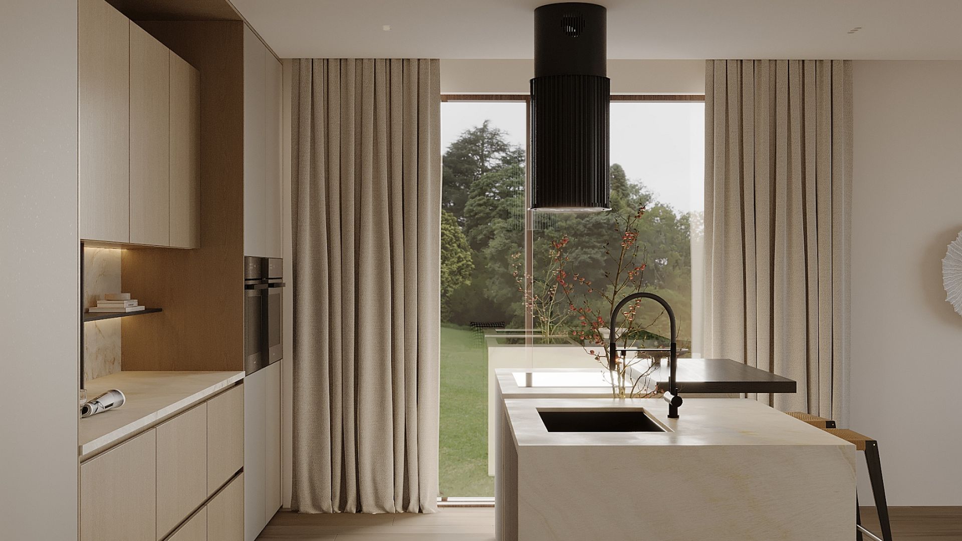 Hota insula Voliera N2 Black-Black - Negru - Vizualizare 4