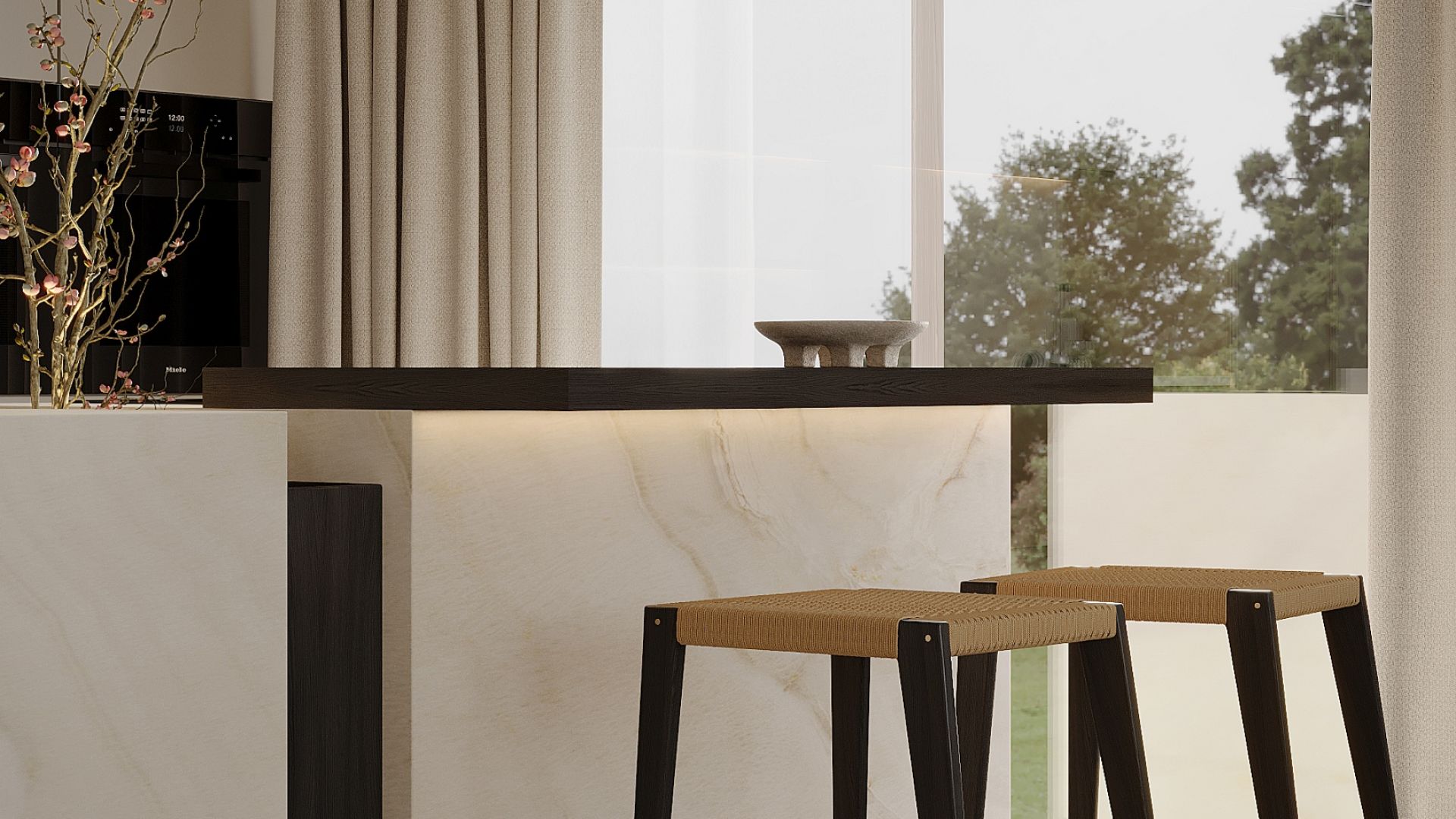 Hota insula Voliera N2 Black-Black - Negru - Vizualizare 8