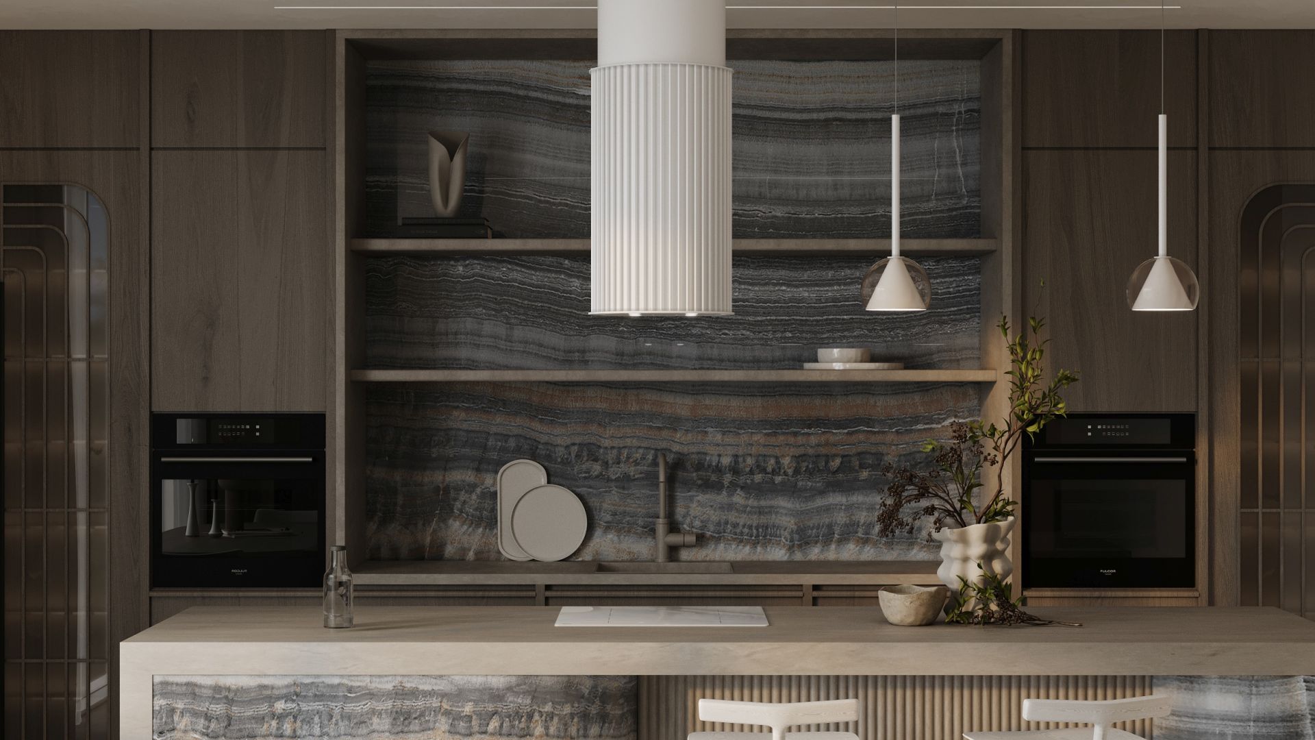 Hota insula Voliera N2 White-White - Alb Mat - Vizualizare 6