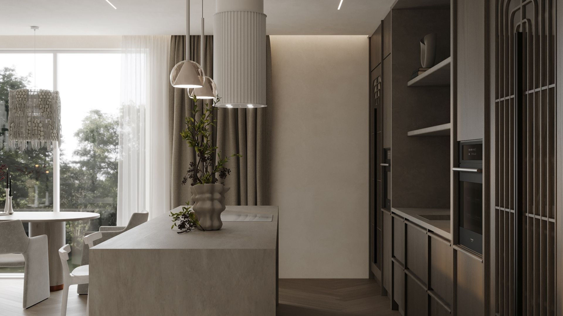 Hota insula Voliera N2 White-White - Alb Mat - Vizualizare 9