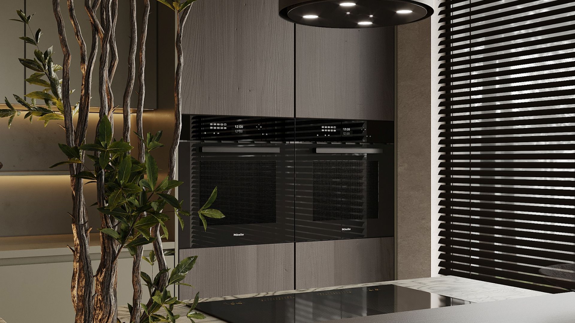 Hota insula Voliera N3 Black-Black - Negru - Vizualizare