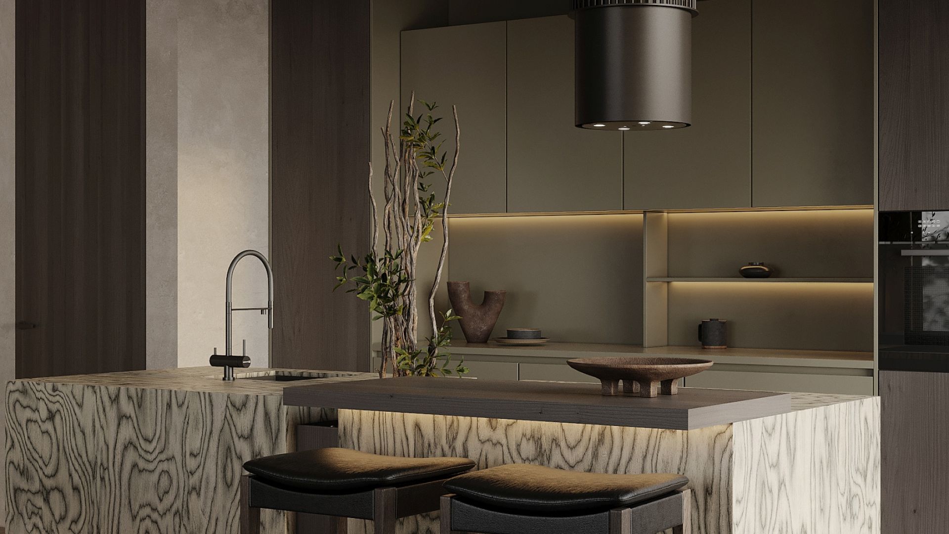 Hota insula Voliera N3 Black-Black - Negru - Vizualizare 3