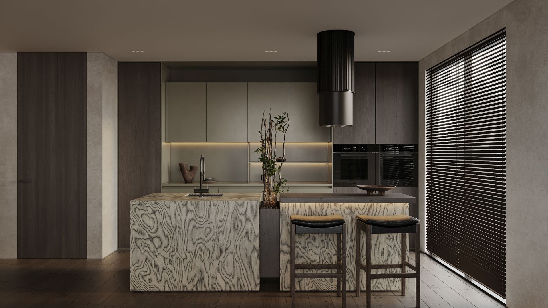 Hota insula Voliera N3 Black-Black - Negru - Vizualizare 4