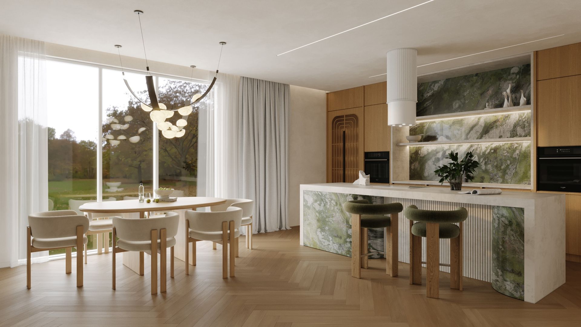 Hota insula Voliera N3 White-White - Alb Mat - Vizualizare 6