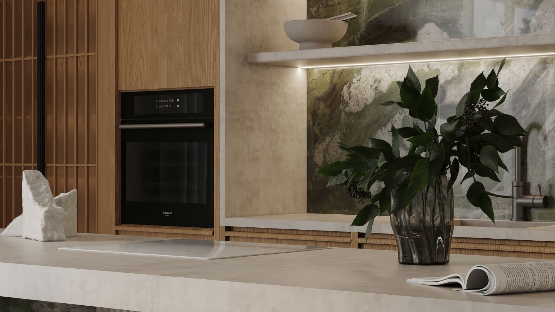 Hota insula Voliera N3 White-White - Alb Mat - Vizualizare 8