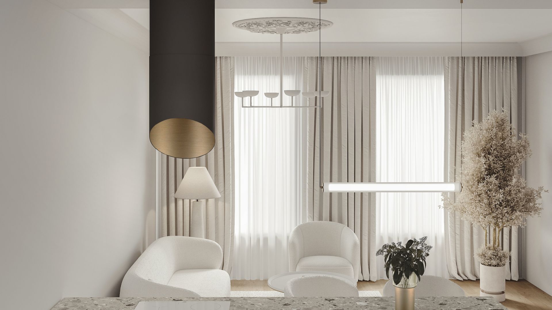 Hota insula Hiro Color Black-Gold - Negru Mat/Auriu - Vizualizare 5