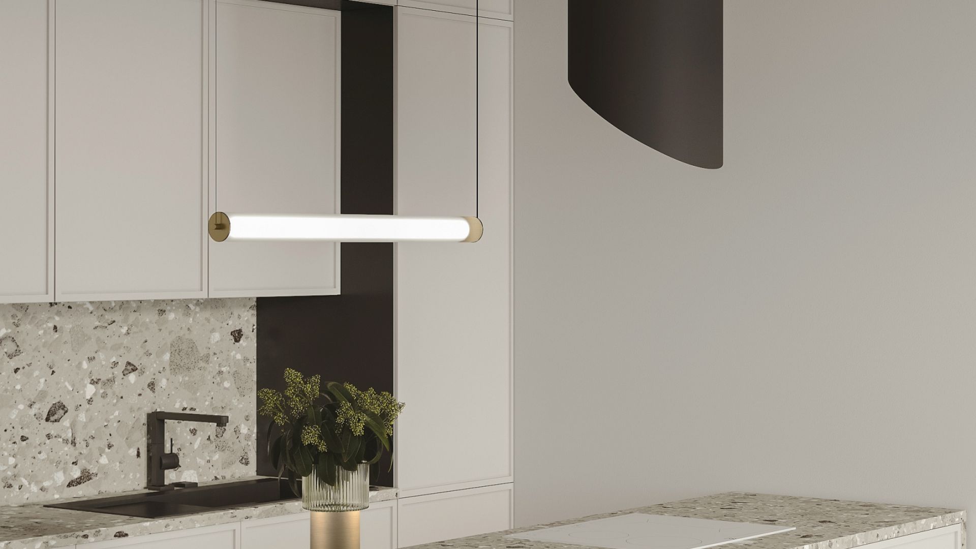 Hota insula Hiro Color Black-Gold - Negru Mat/Auriu - Vizualizare