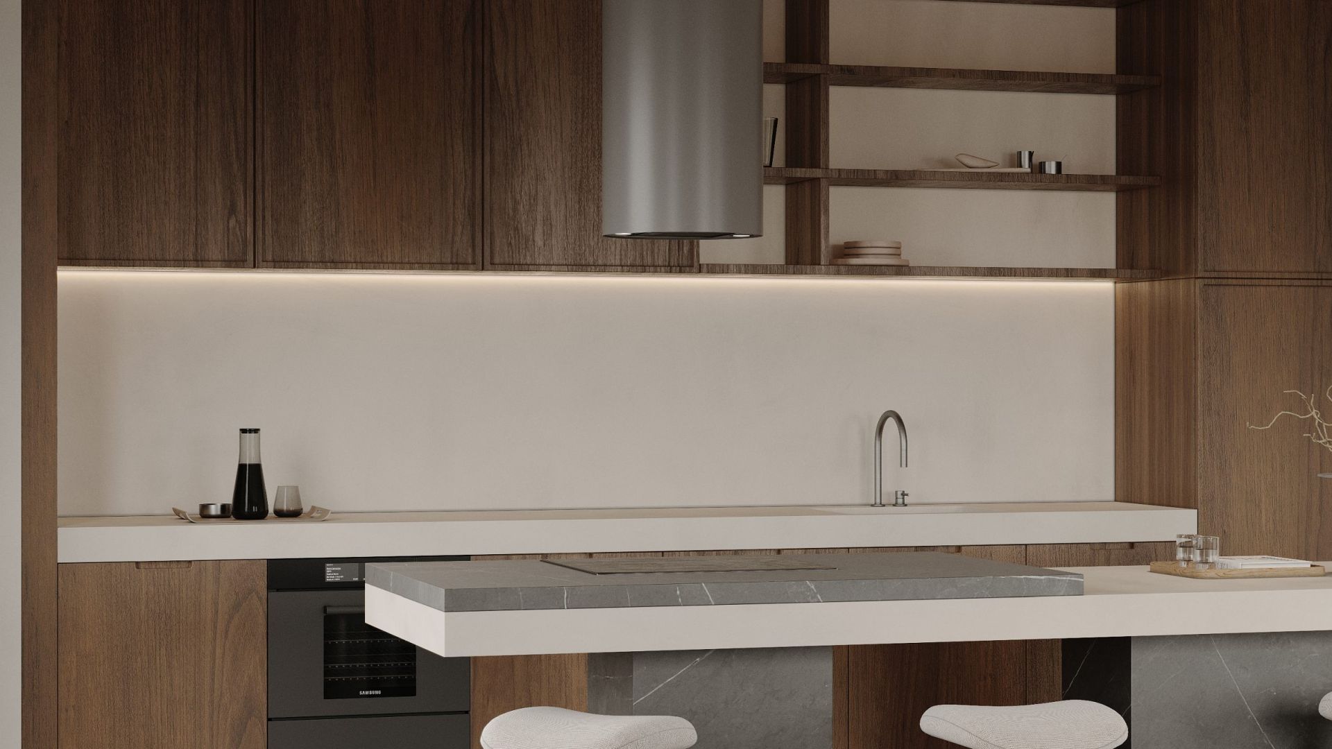 Hota insula Cylindro Antracyte - Antracit - Vizualizare 3