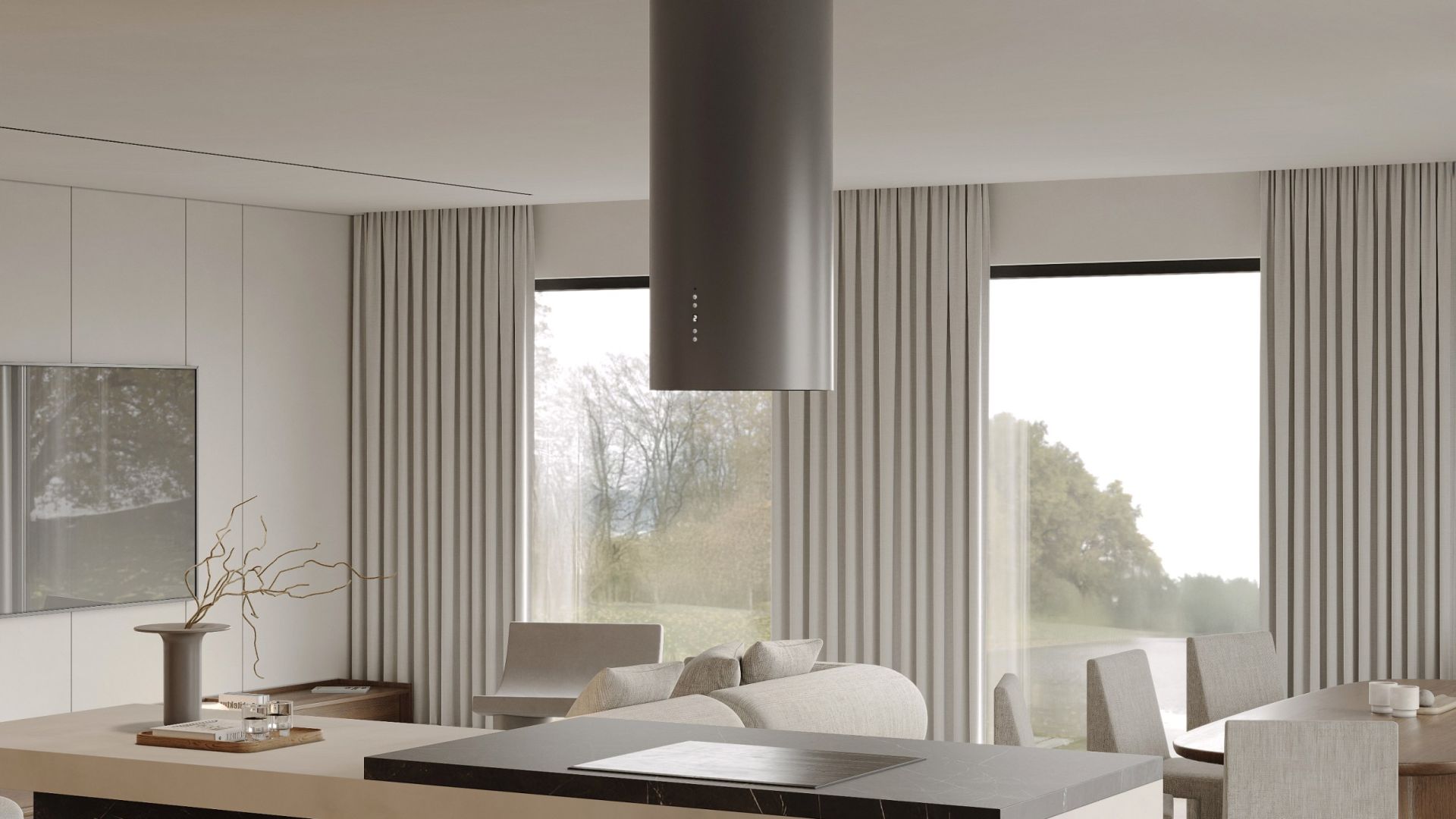 Hota insula Cylindro Antracyte - Antracit - Vizualizare 2