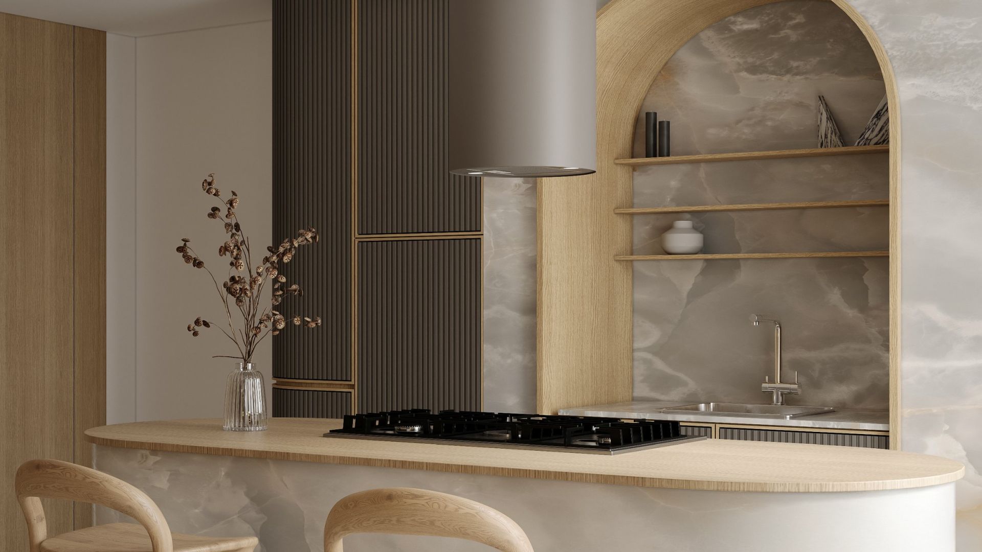 Hota insula Cylindro Eco Taupe - Taupe - Vizualizare 4