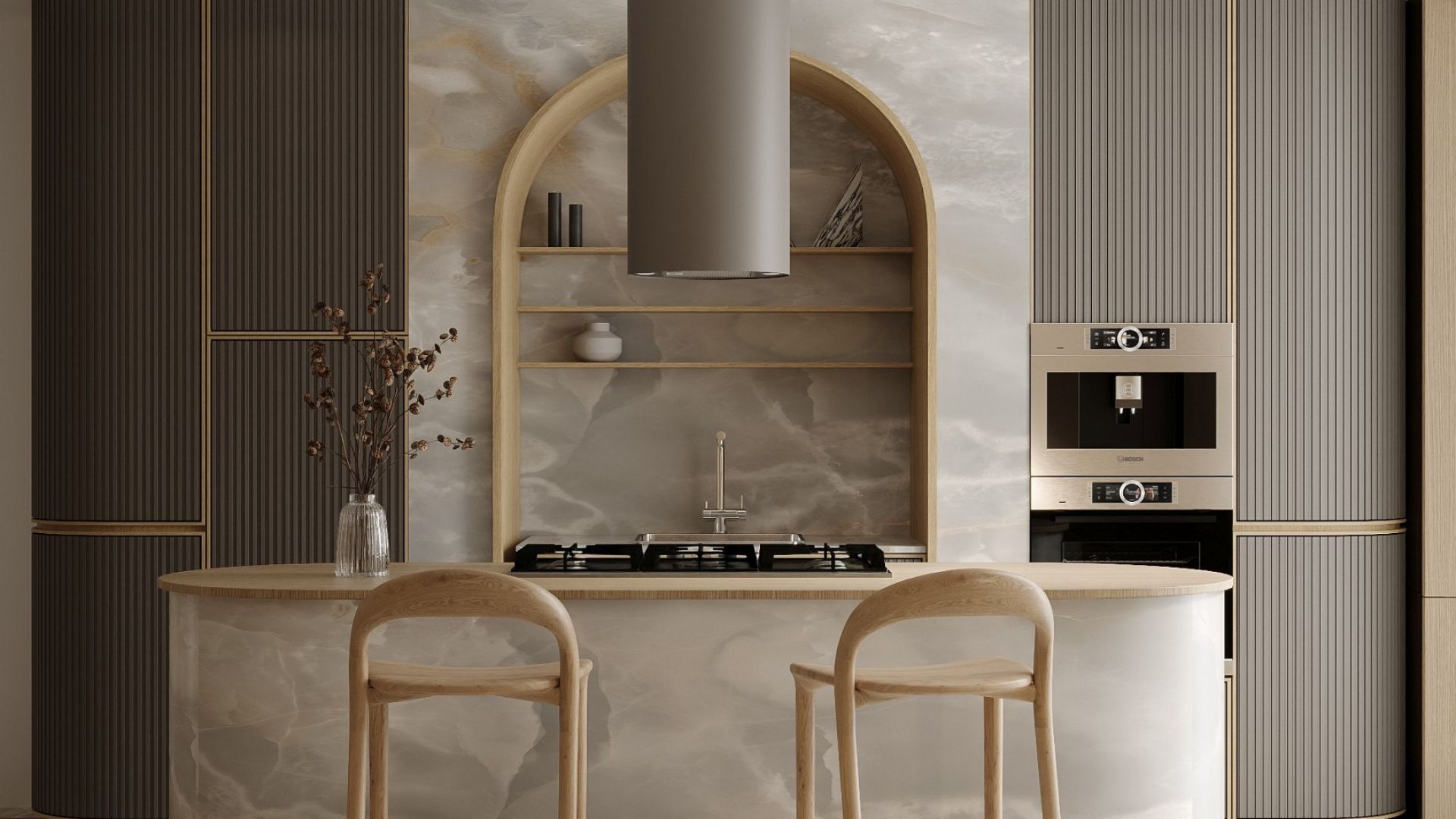 Hota insula Cylindro Eco Taupe - Taupe - Vizualizare 2