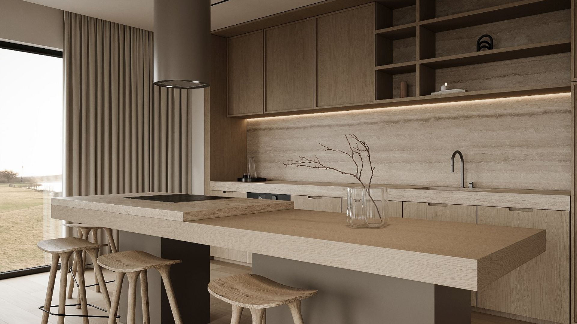 Hota insula Cylindro Taupe - Taupe - Vizualizare 4