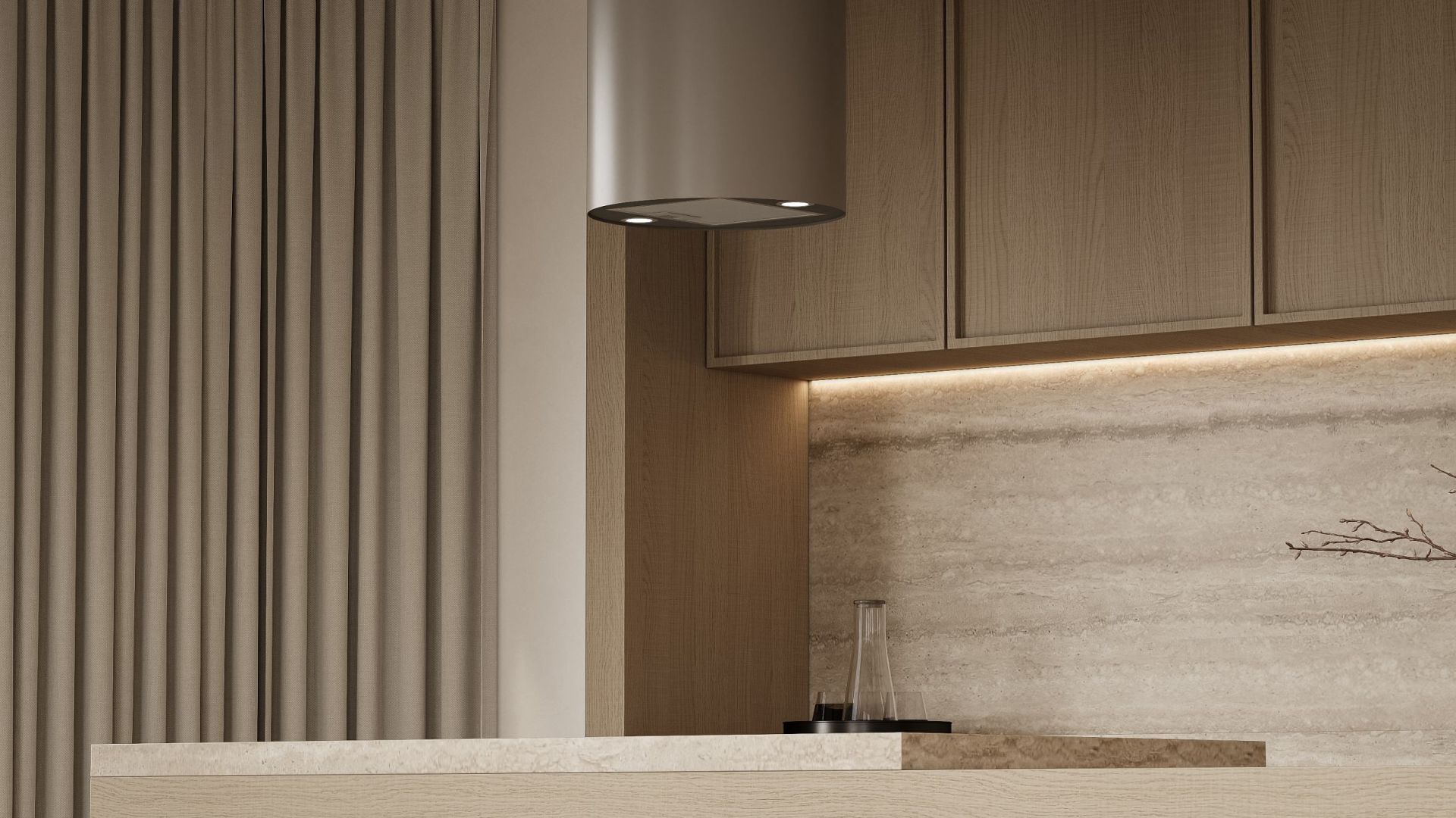 Hota insula Cylindro Taupe - Taupe - Vizualizare 8