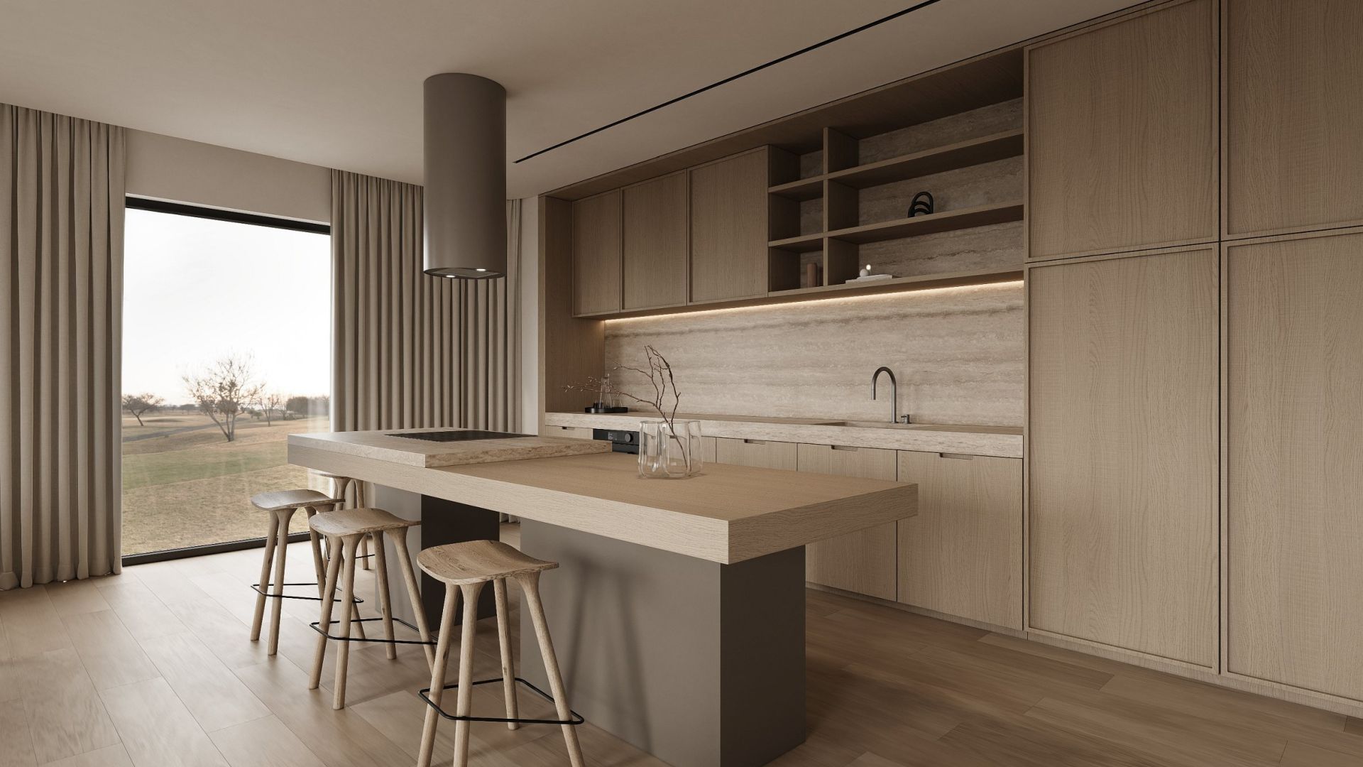 Hota insula Cylindro Taupe - Taupe - Vizualizare 3