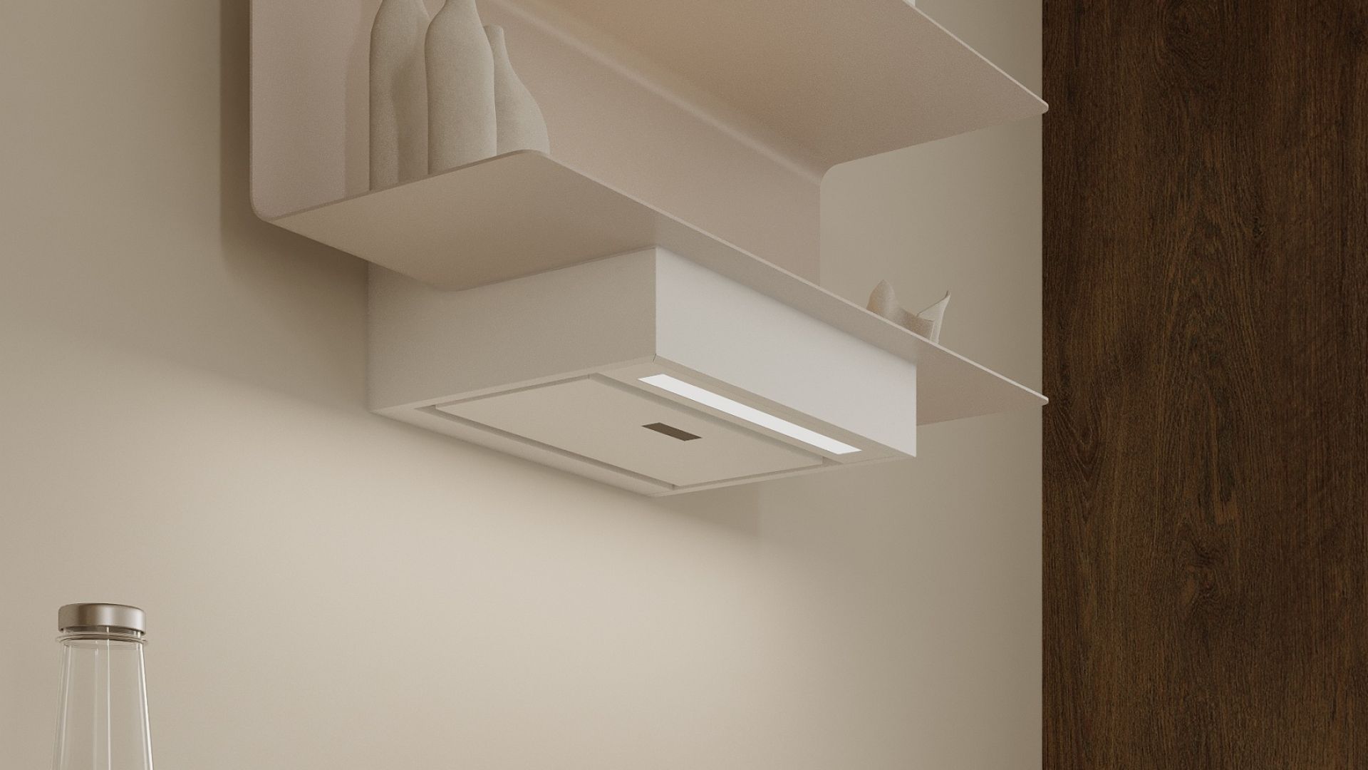 Hota decorative C-Shelf White-Kashmir - Alb Mat/Cașmir - Vizualizare 4