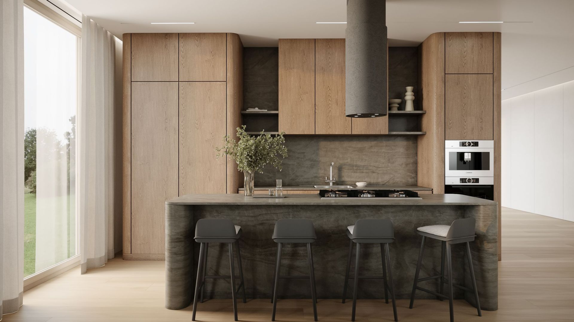 Hota insula Columni Stono Dark Grey - Gri - Vizualizare 2