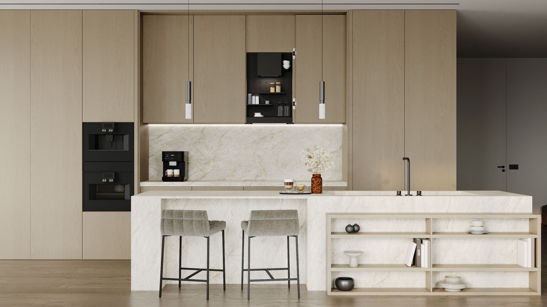 Hota Incorporabile Micra Space Black Matt - Negru Mat - Vizualizare 4