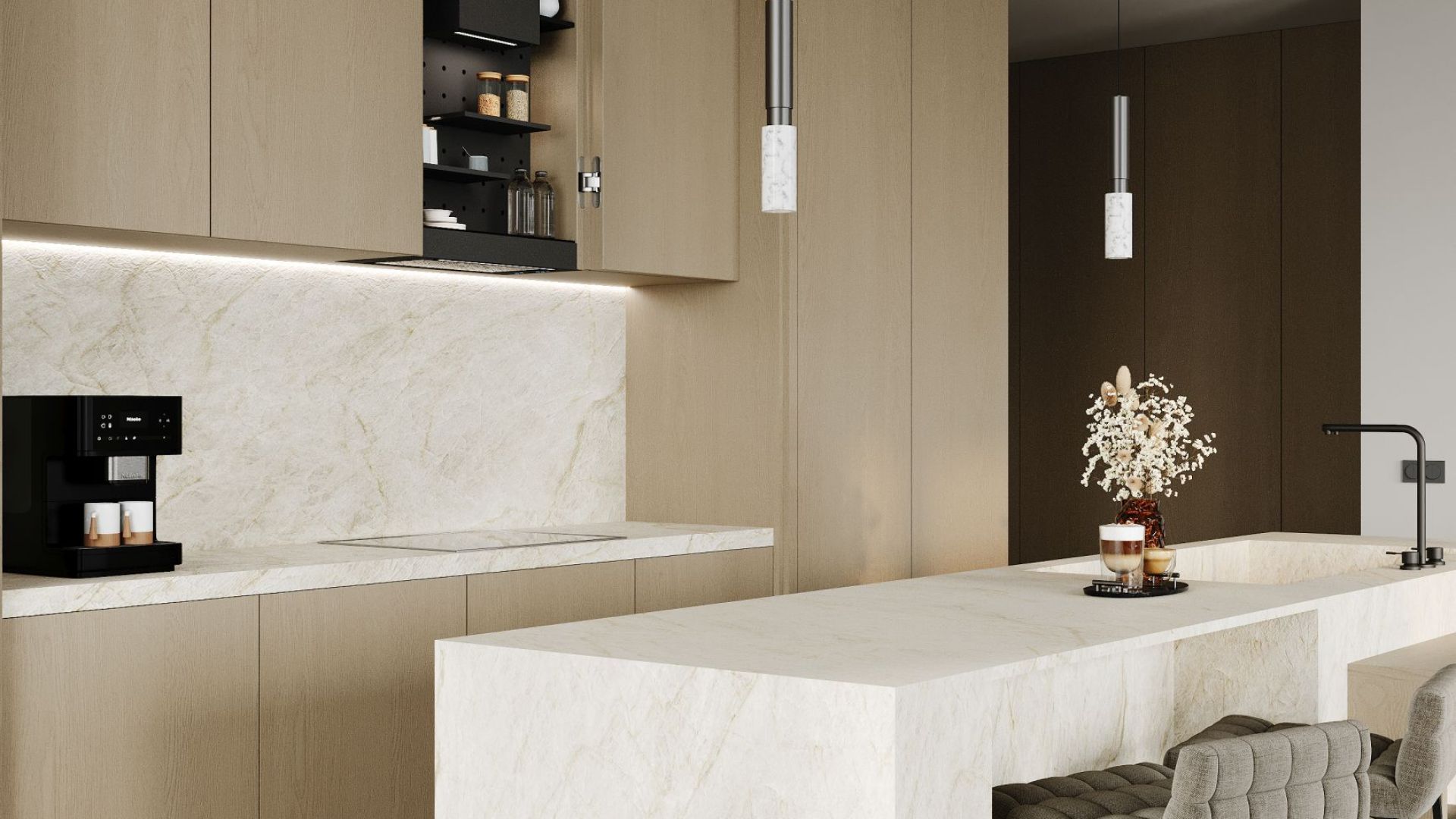 Hota Incorporabile Micra Space Black Matt - Negru Mat - Vizualizare 7