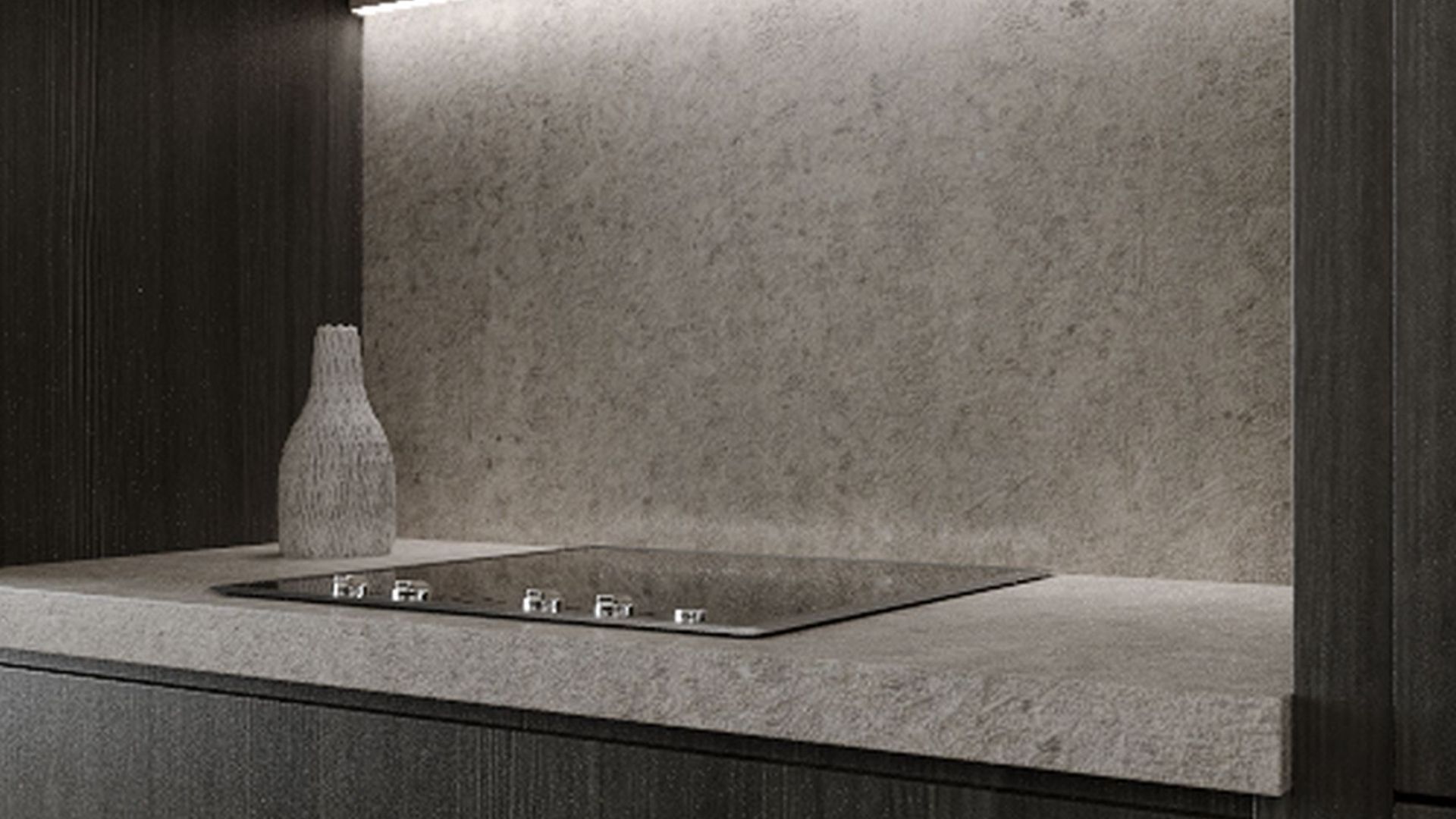 Hota Incorporabile Lando Glass Central White - Alb - Vizualizare