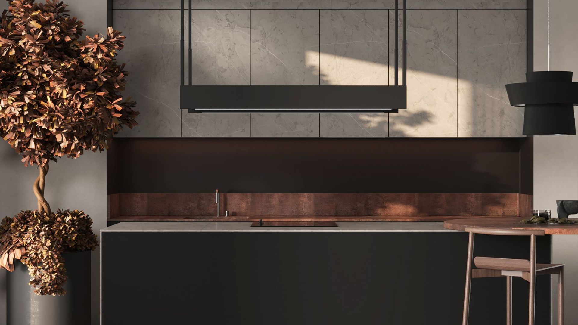 Hota insula Alvar Black Matt - Negru Mat - Vizualizare 5