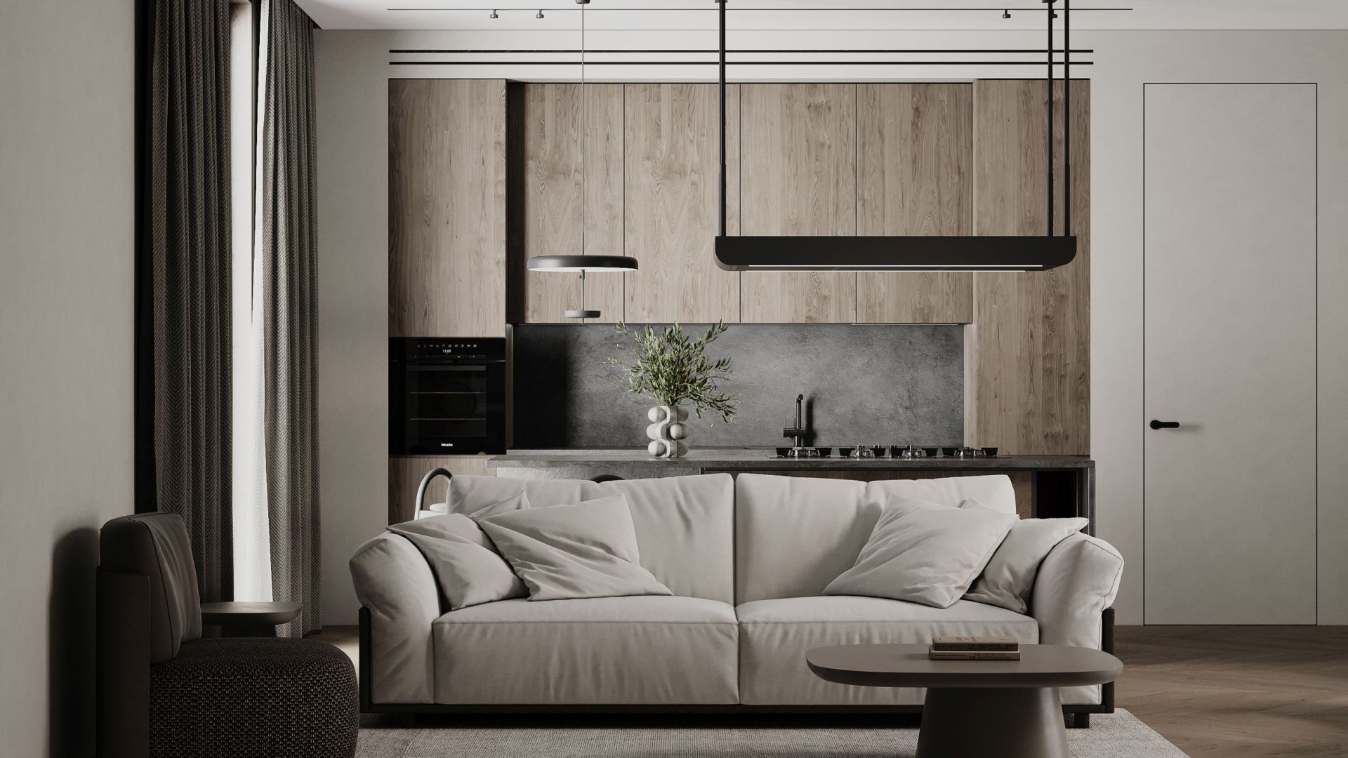 Hota insula Arne Black Matt - Negru Mat - Vizualizare 5