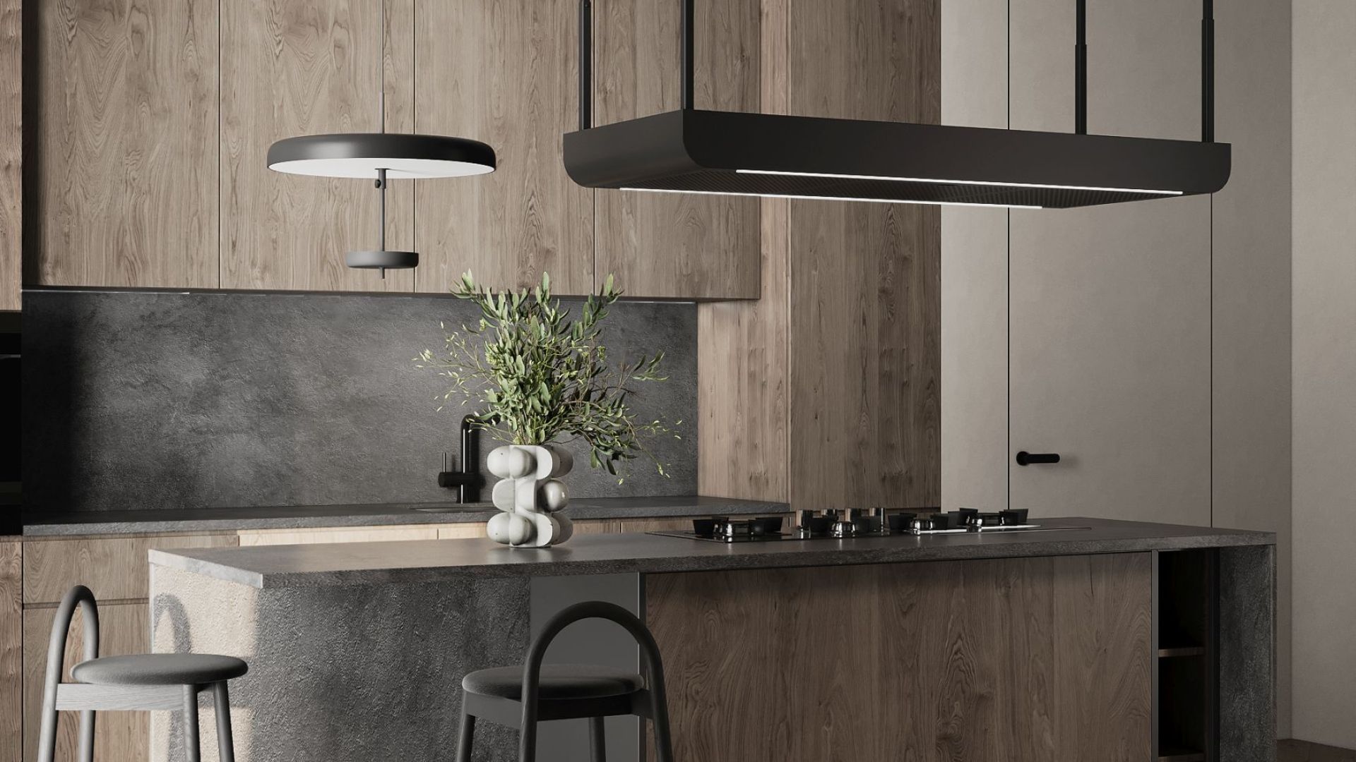 Hota insula Arne Black Matt - Negru Mat - Vizualizare 6