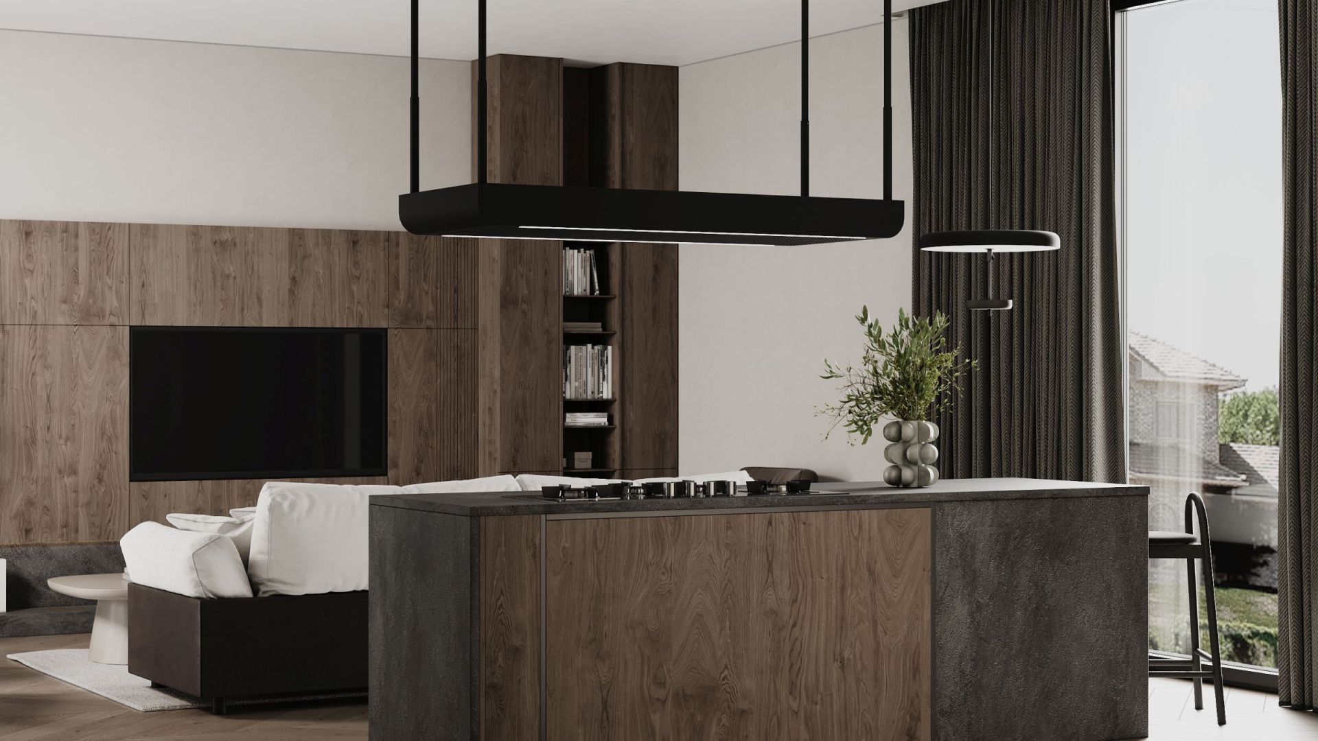 Hota insula Arne Black Matt - Negru Mat - Vizualizare 8