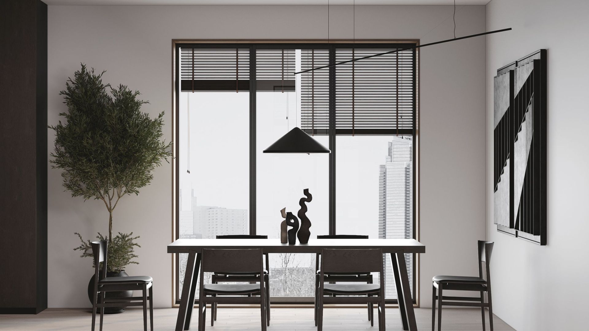 Hota insula Arne Wood Black Matt - Negru Mat - Vizualizare 4