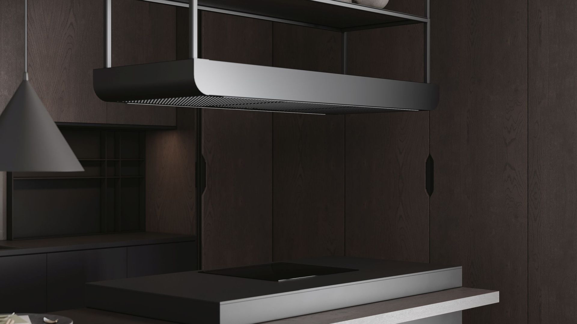 Hota insula Arne Wood Black Matt - Negru Mat - Vizualizare 5