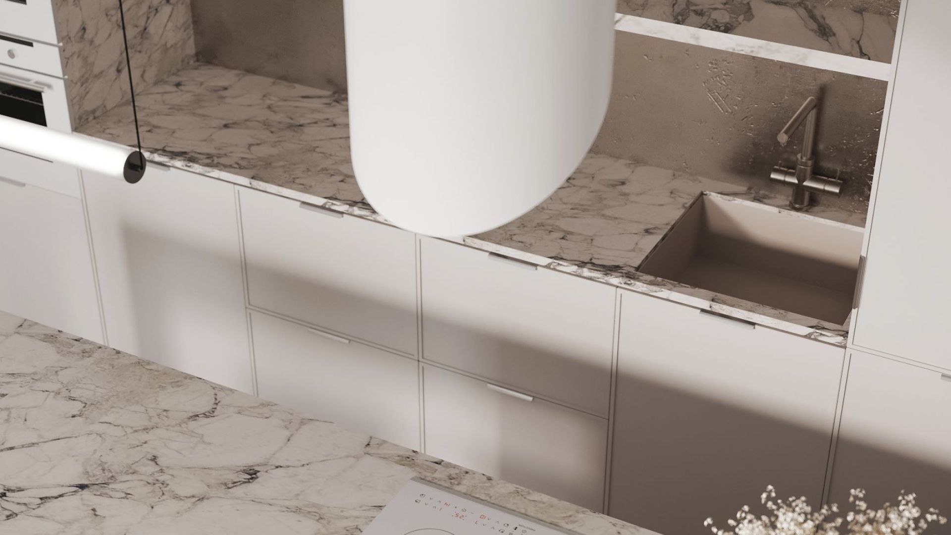 Hota insula Hiro White Matt - Alb Mat - Vizualizare 7