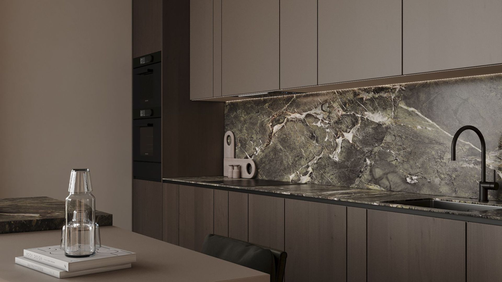 Hota Incorporabile Micra Black Matt - Negru Mat - Vizualizare