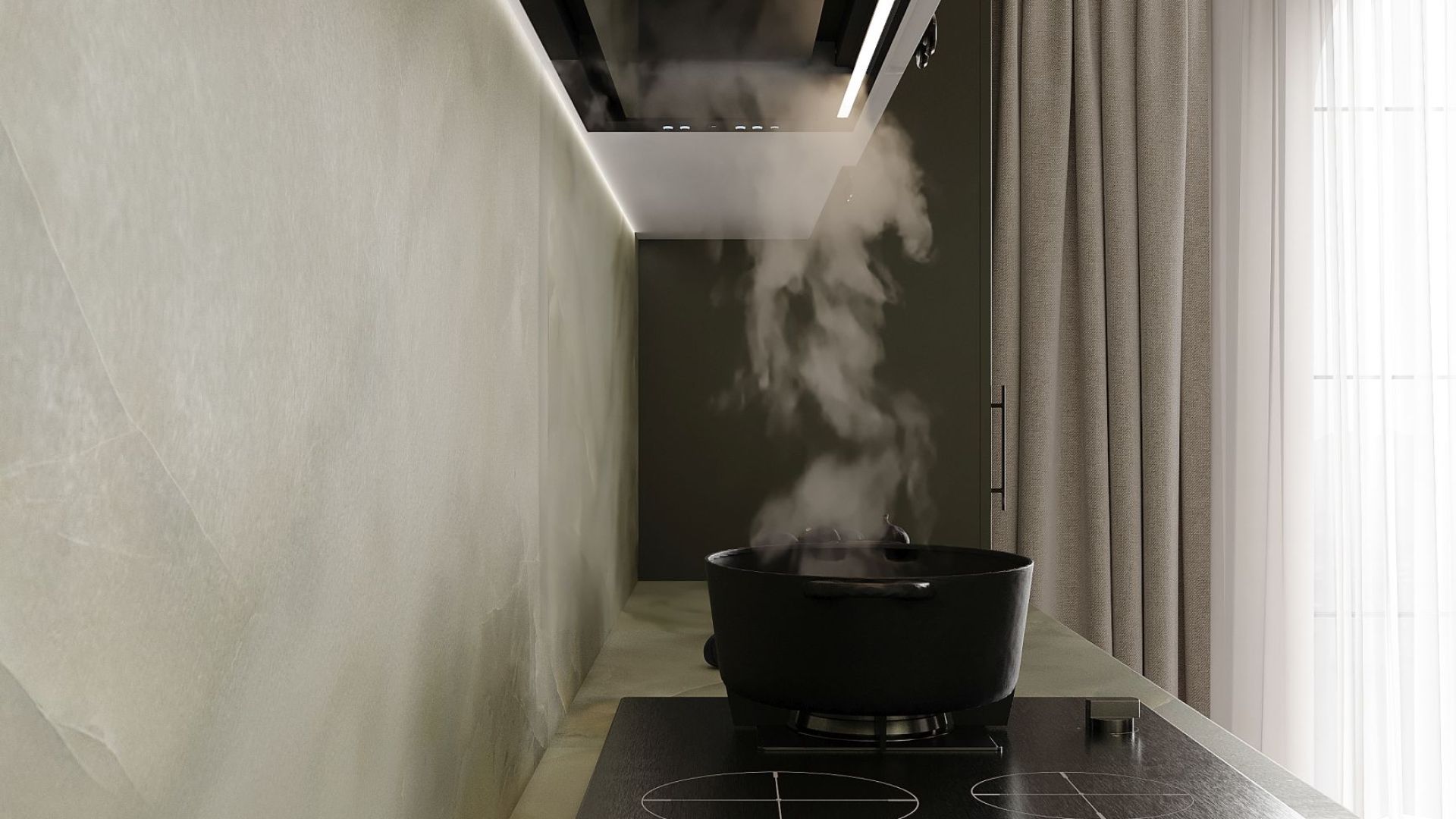 Hota Incorporabile Micra Black Matt 120 cm - Negru Mat - Vizualizare 2