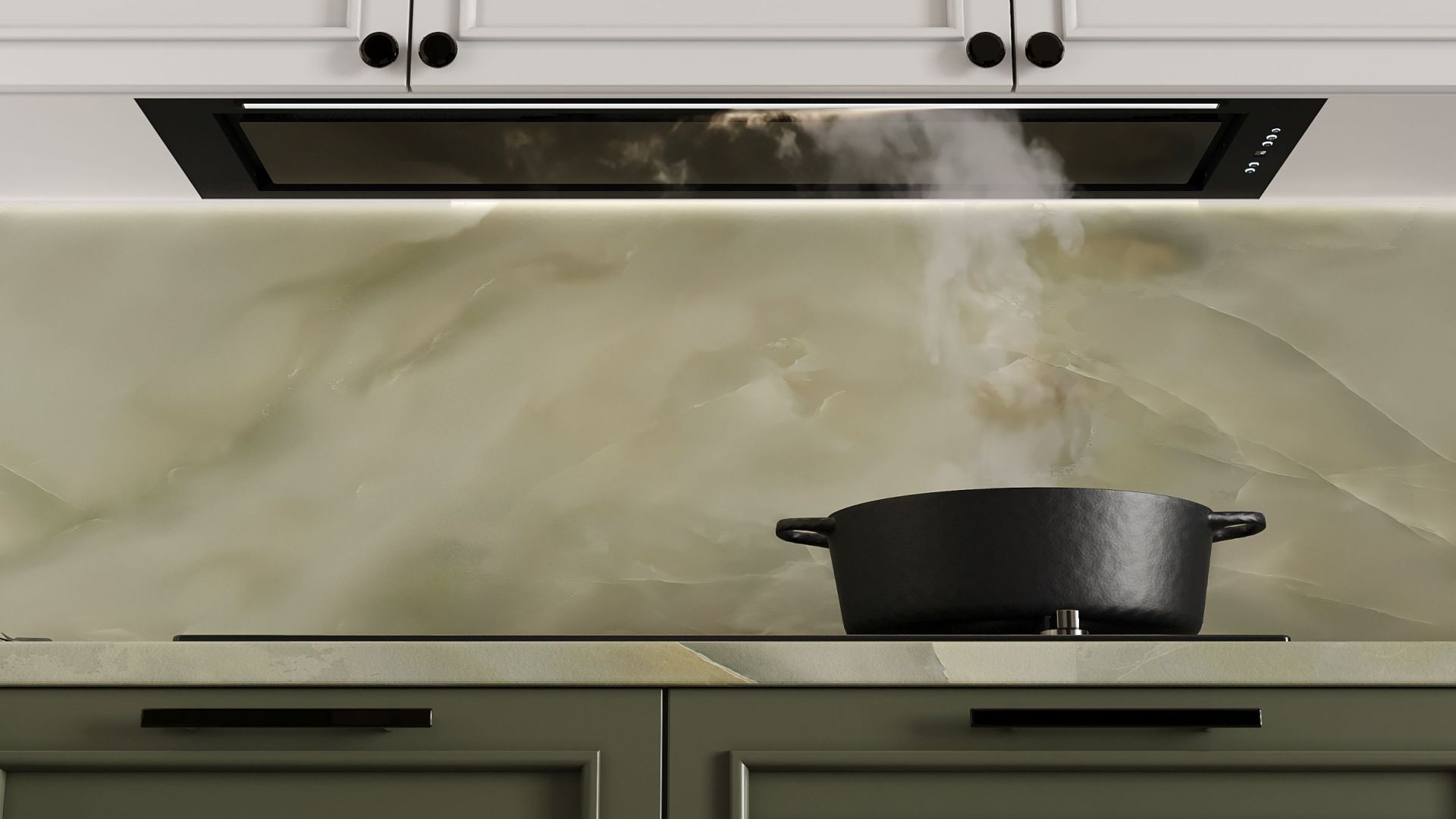 Hota Incorporabile Micra Black Matt 120 cm - Negru Mat - Vizualizare 8