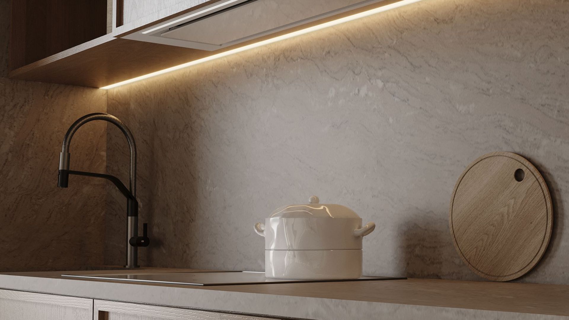 Hota Incorporabile Micra Space White Matt - Alb Mat - Vizualizare 7