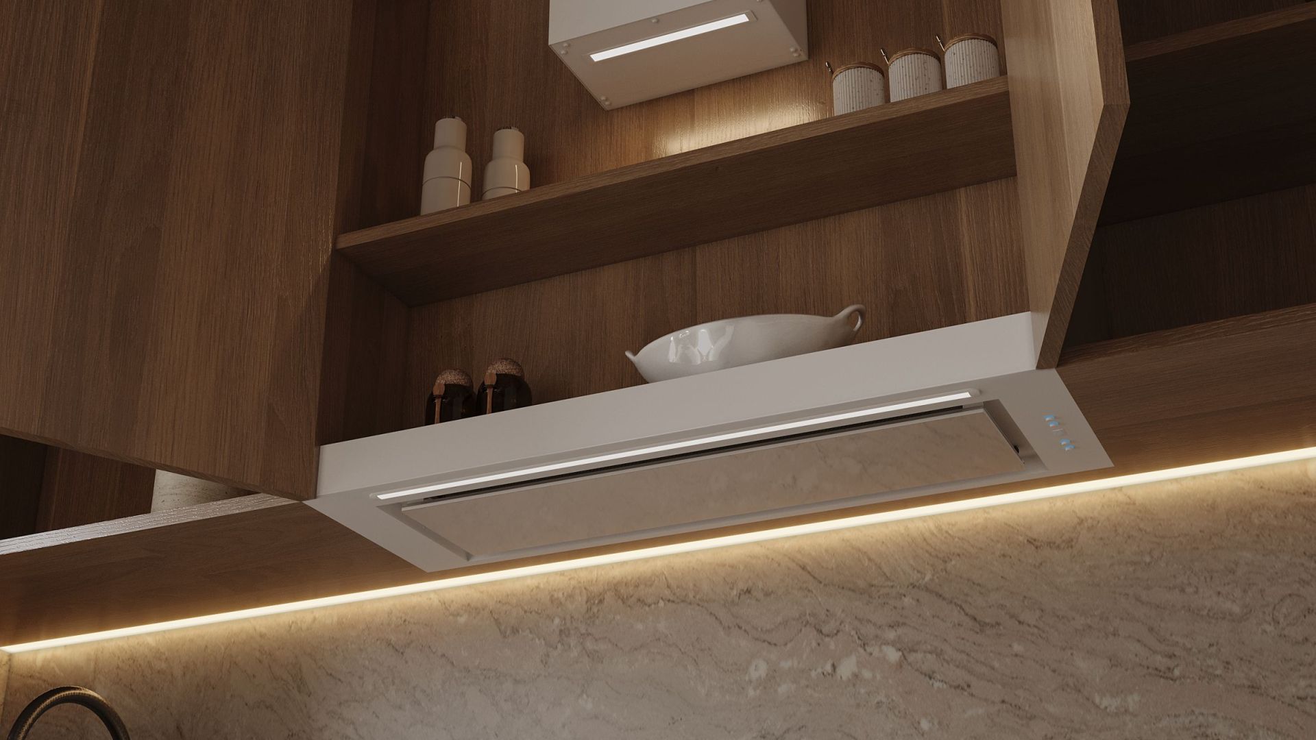 Hota Incorporabile Micra Space White Matt - Alb Mat - Vizualizare 2