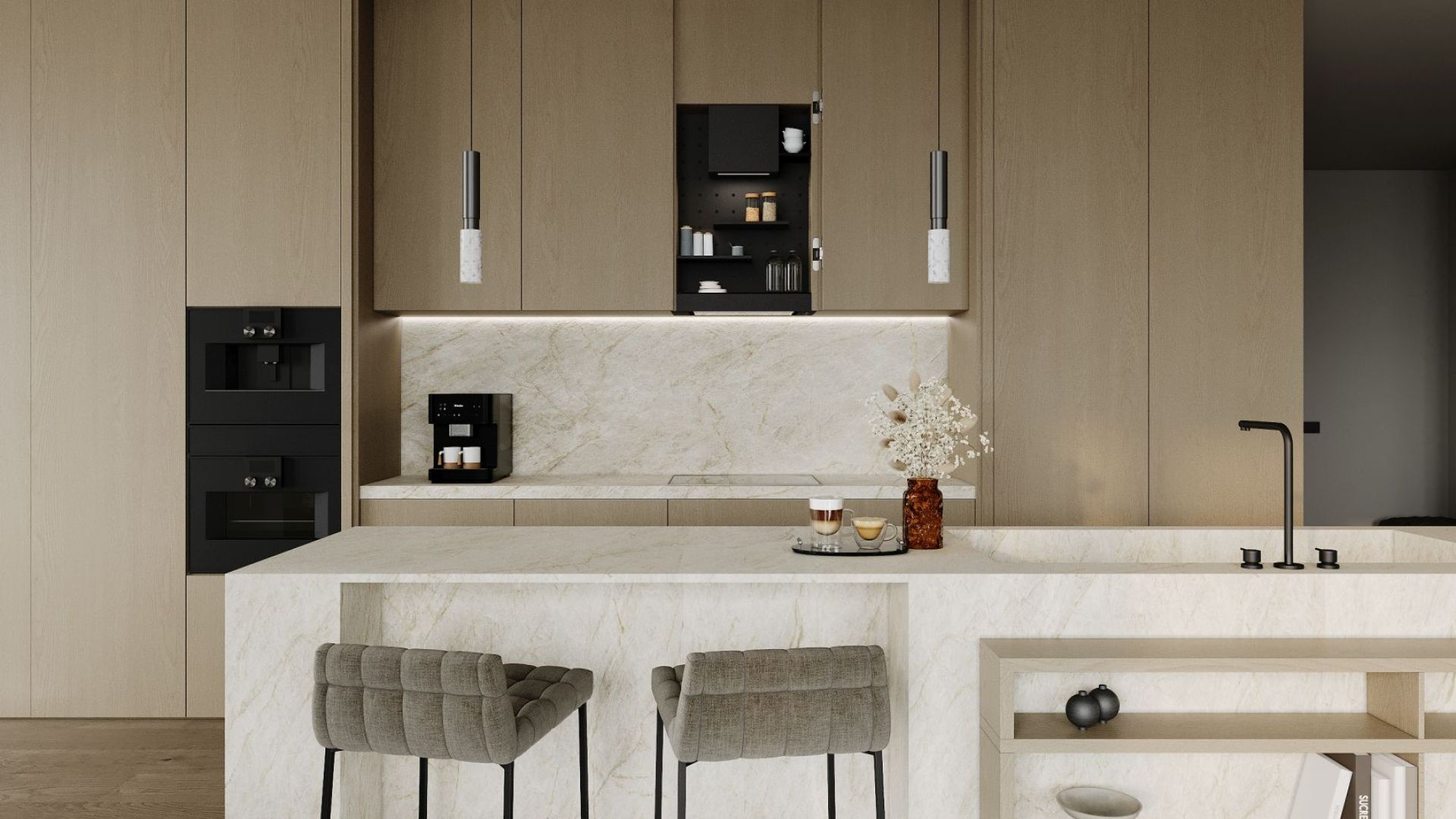 Hota Incorporabile Micra Space Black Matt - Negru Mat - Vizualizare 9