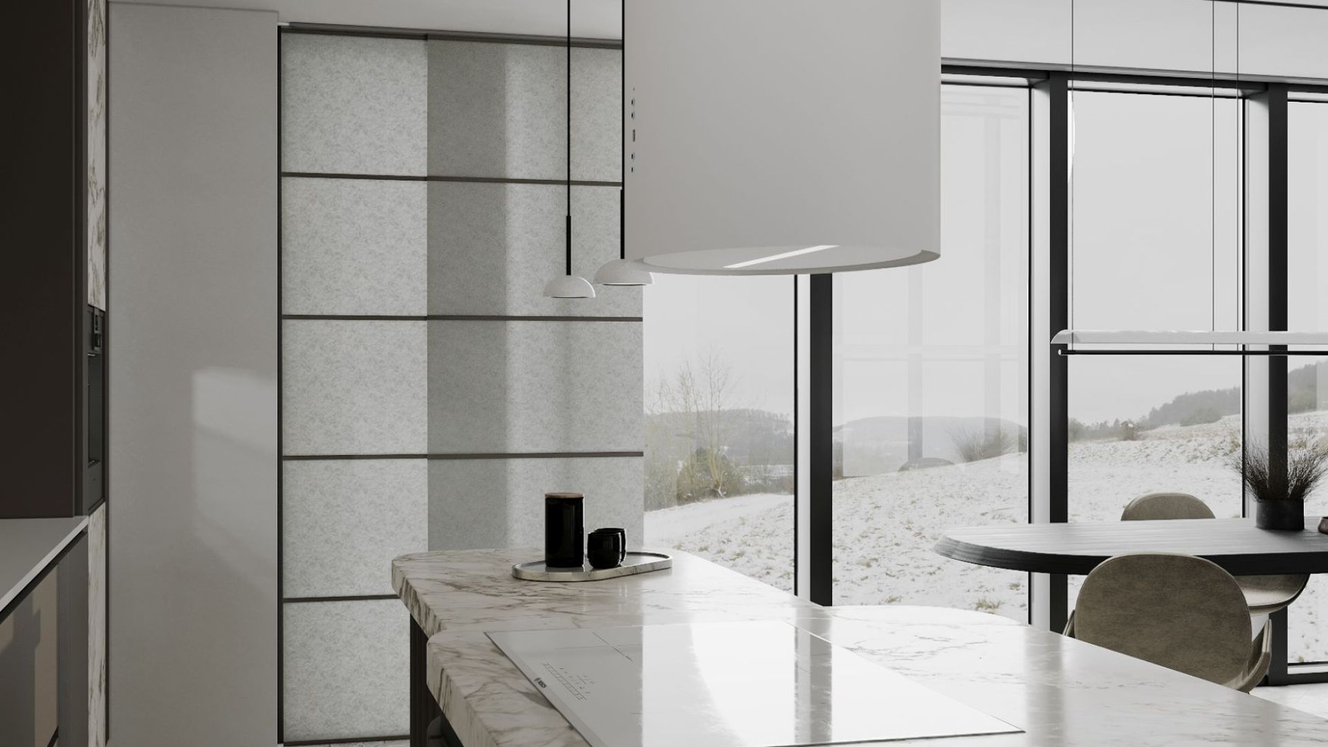 Hota insula Oval White Matt - Alb Mat - Vizualizare 7