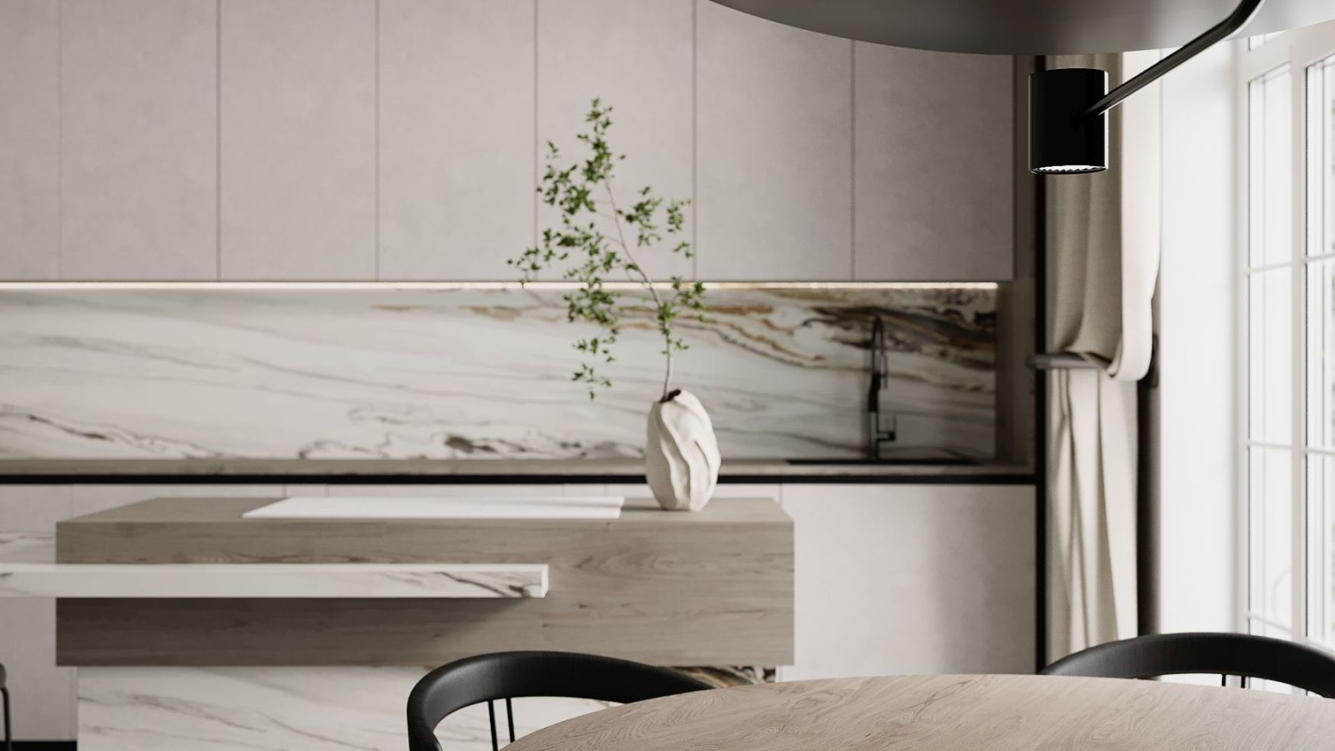 Hota De tavan Planet Super Slim White - Alb - Vizualizare 6