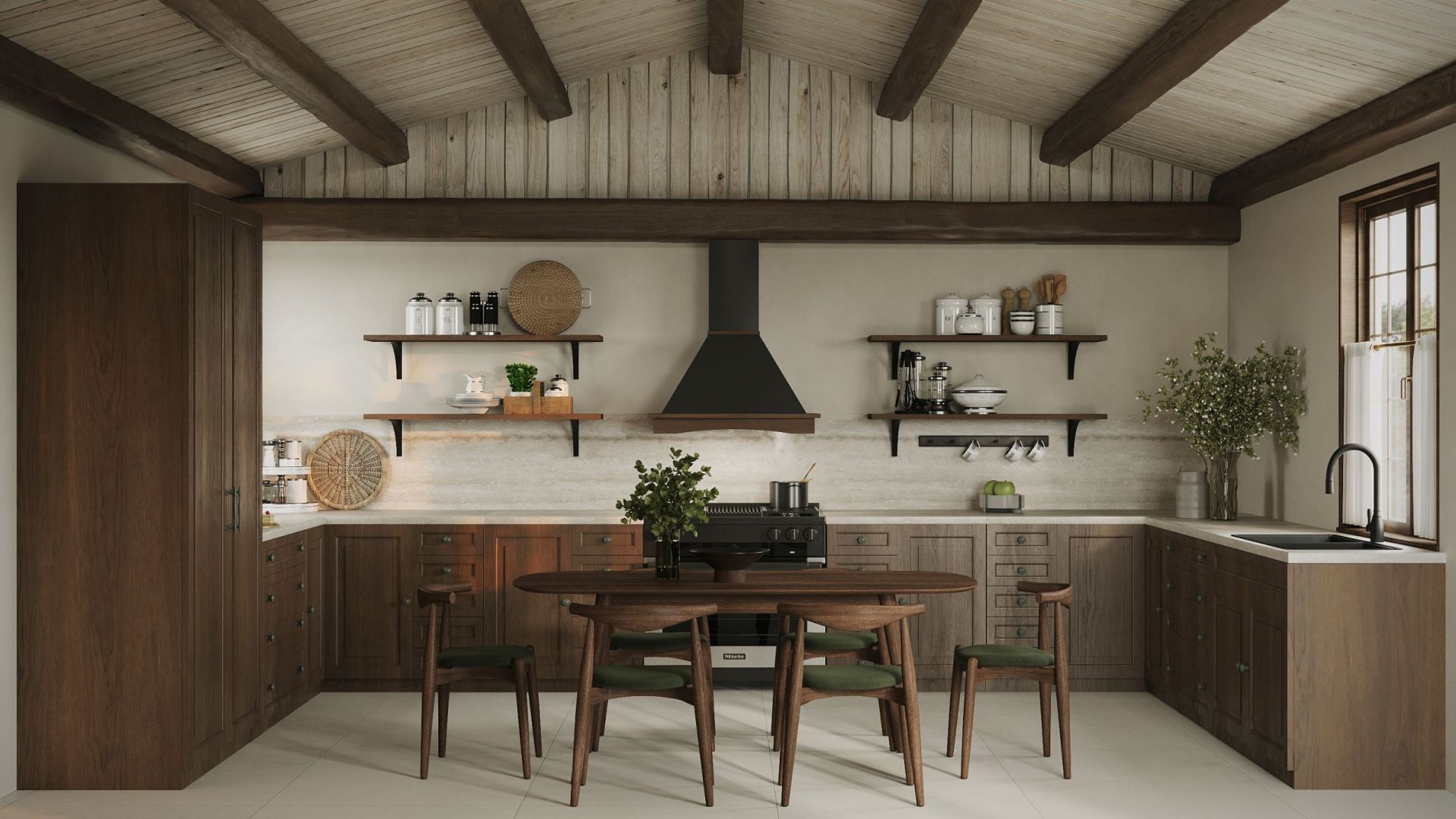 Hota Country Rustic Black Matt - Negru Mat - Vizualizare 2