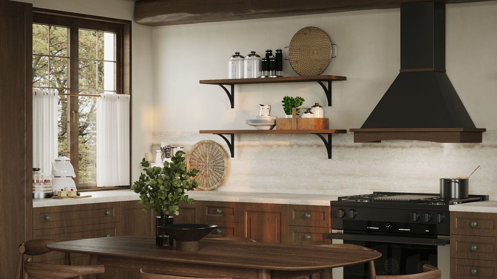 Hota Country Rustic Black Matt - Negru Mat - Vizualizare 3