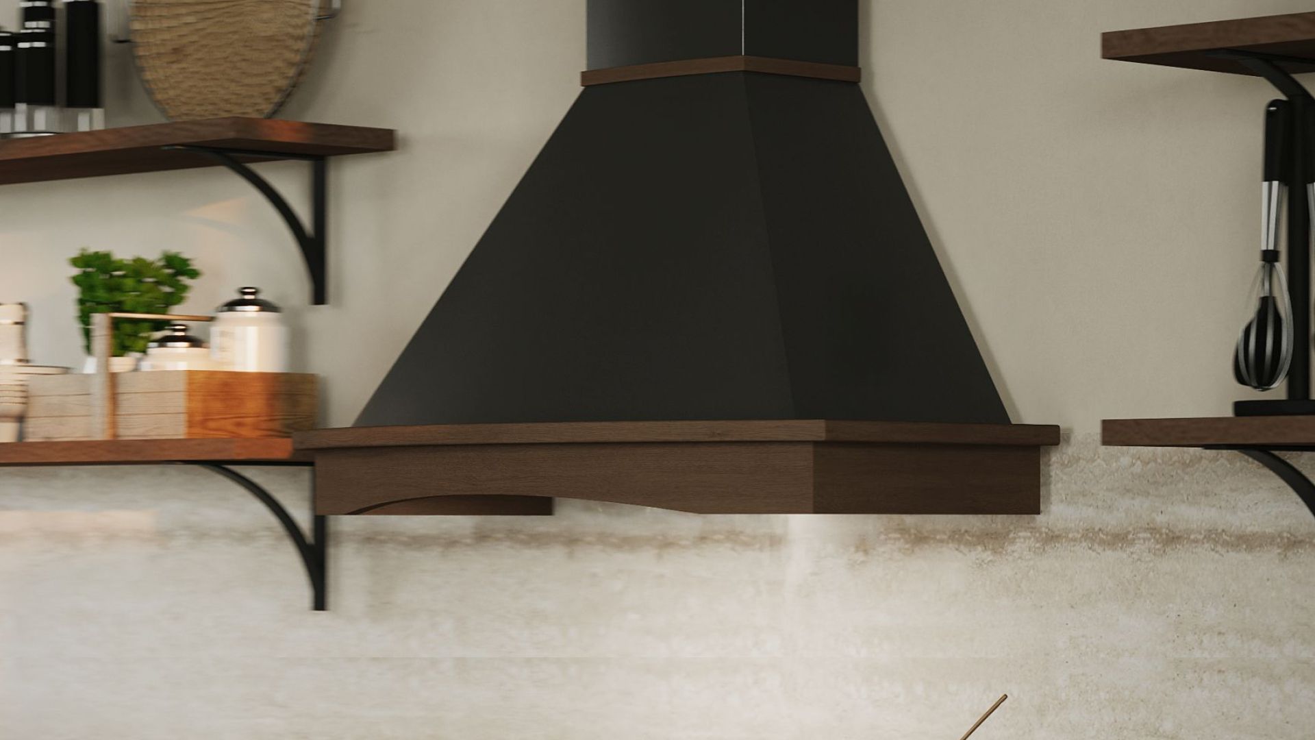 Hota Country Rustic Black Matt - Negru Mat - Vizualizare 4