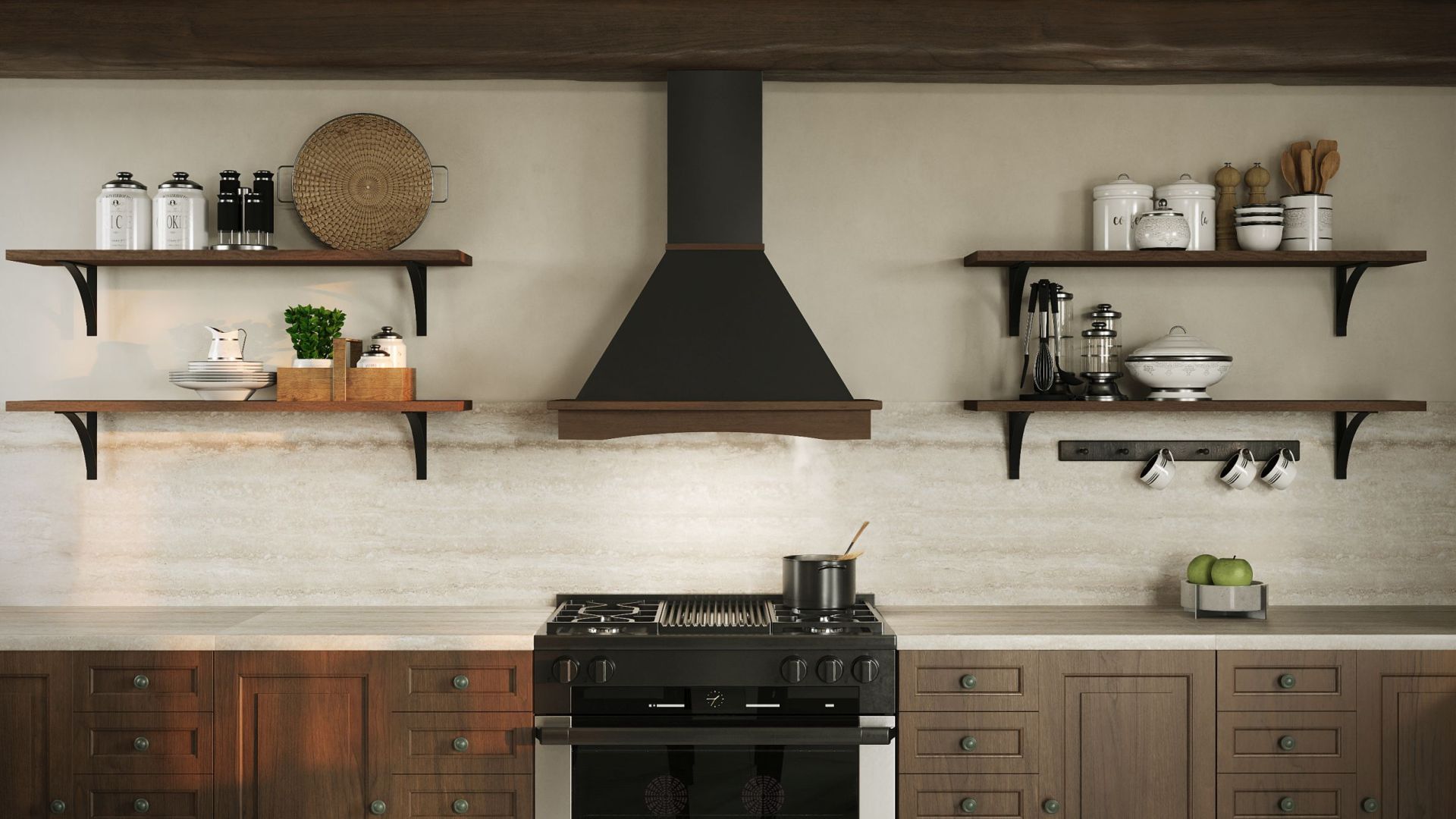 Hota Country Rustic Black Matt - Negru Mat - Vizualizare 6