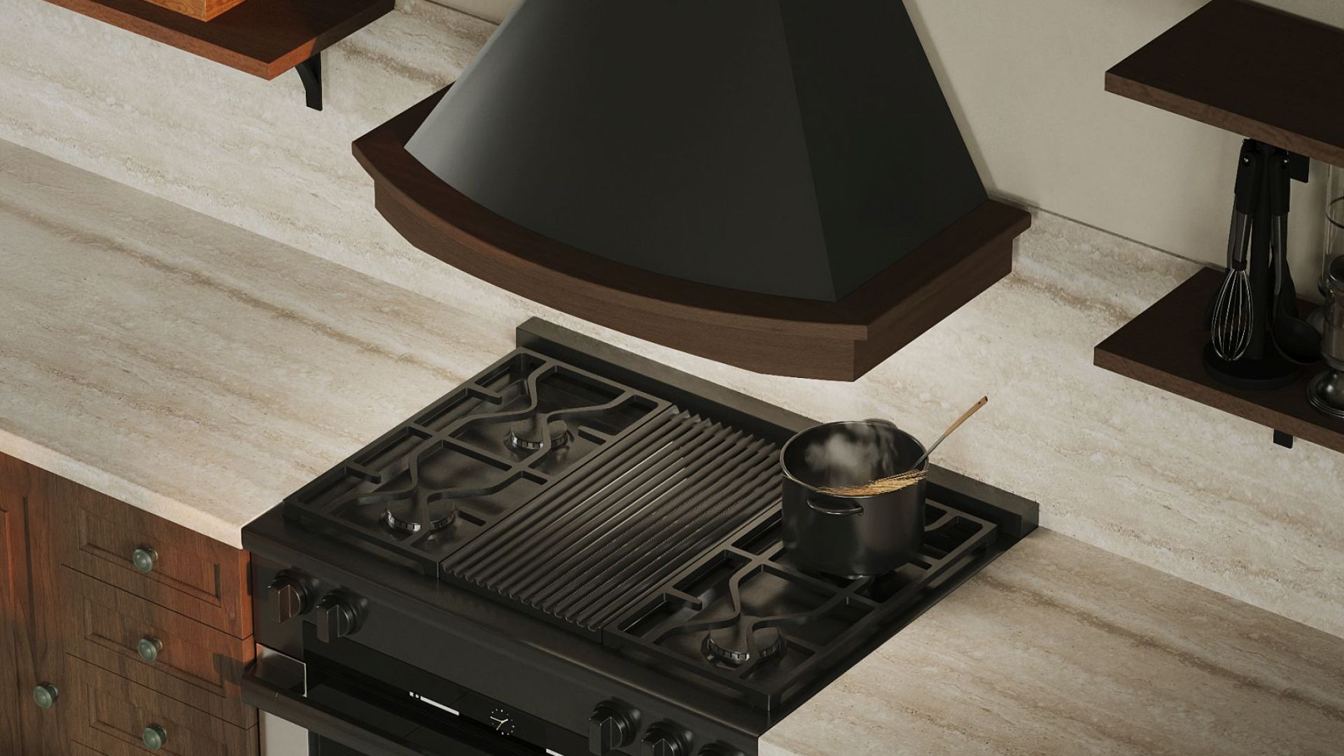 Hota Country Rustic Black Matt - Negru Mat - Vizualizare 8