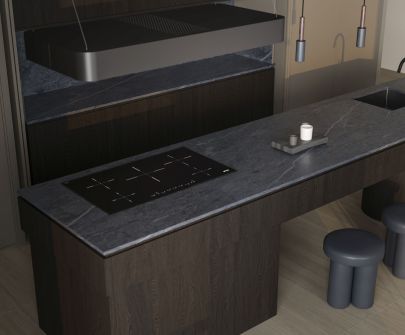 Hota insula Sven Black Matt - Negru Mat - 130 cm / 160 cm - Vizualizare