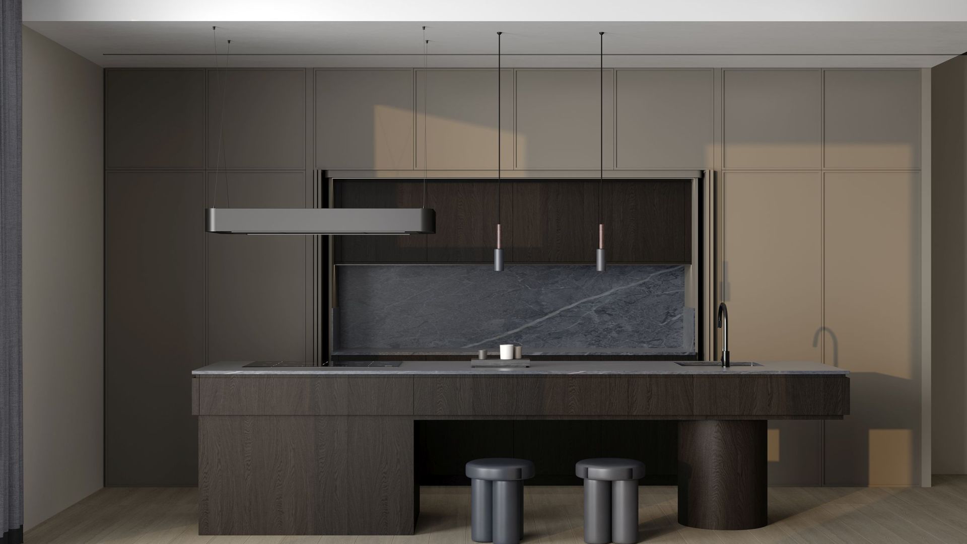 Hota insula Sven Black Matt - Negru Mat - Vizualizare 4