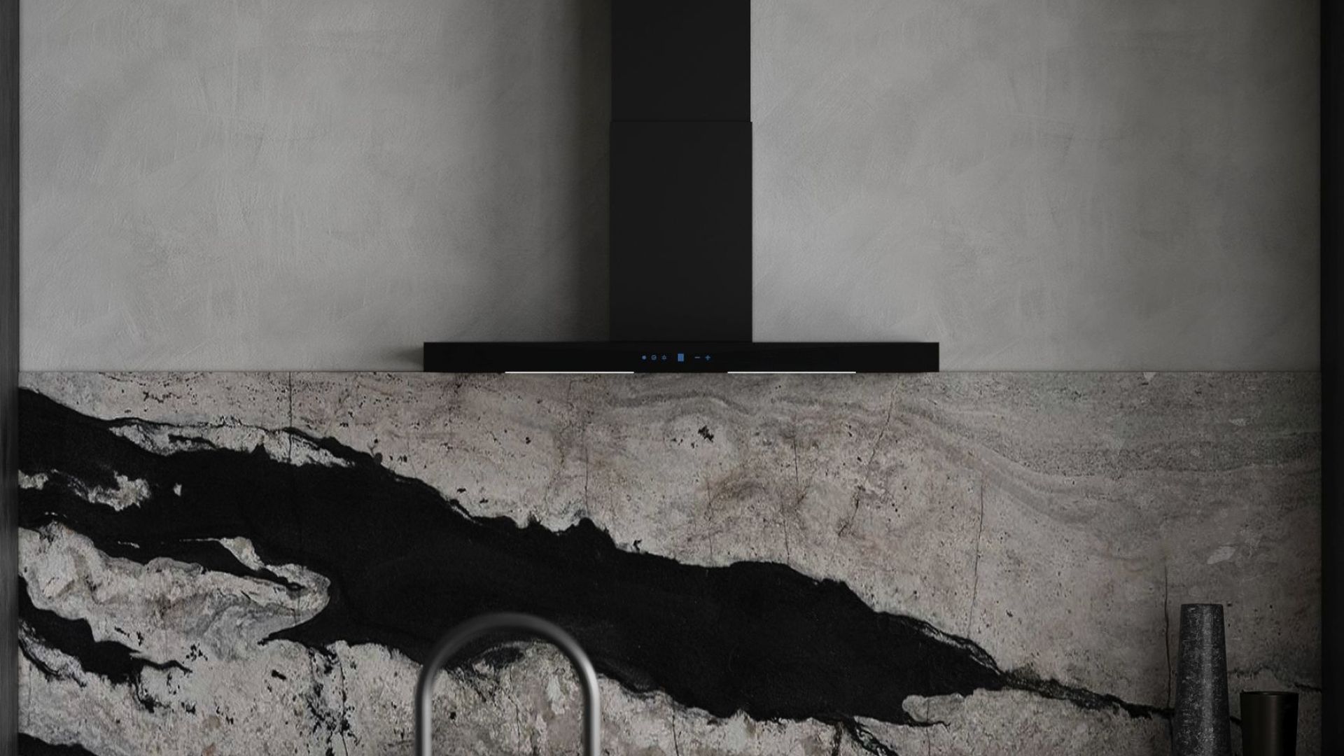 Hota decorative Sento OR Strips Black Matt - Negru Mat - Vizualizare 2